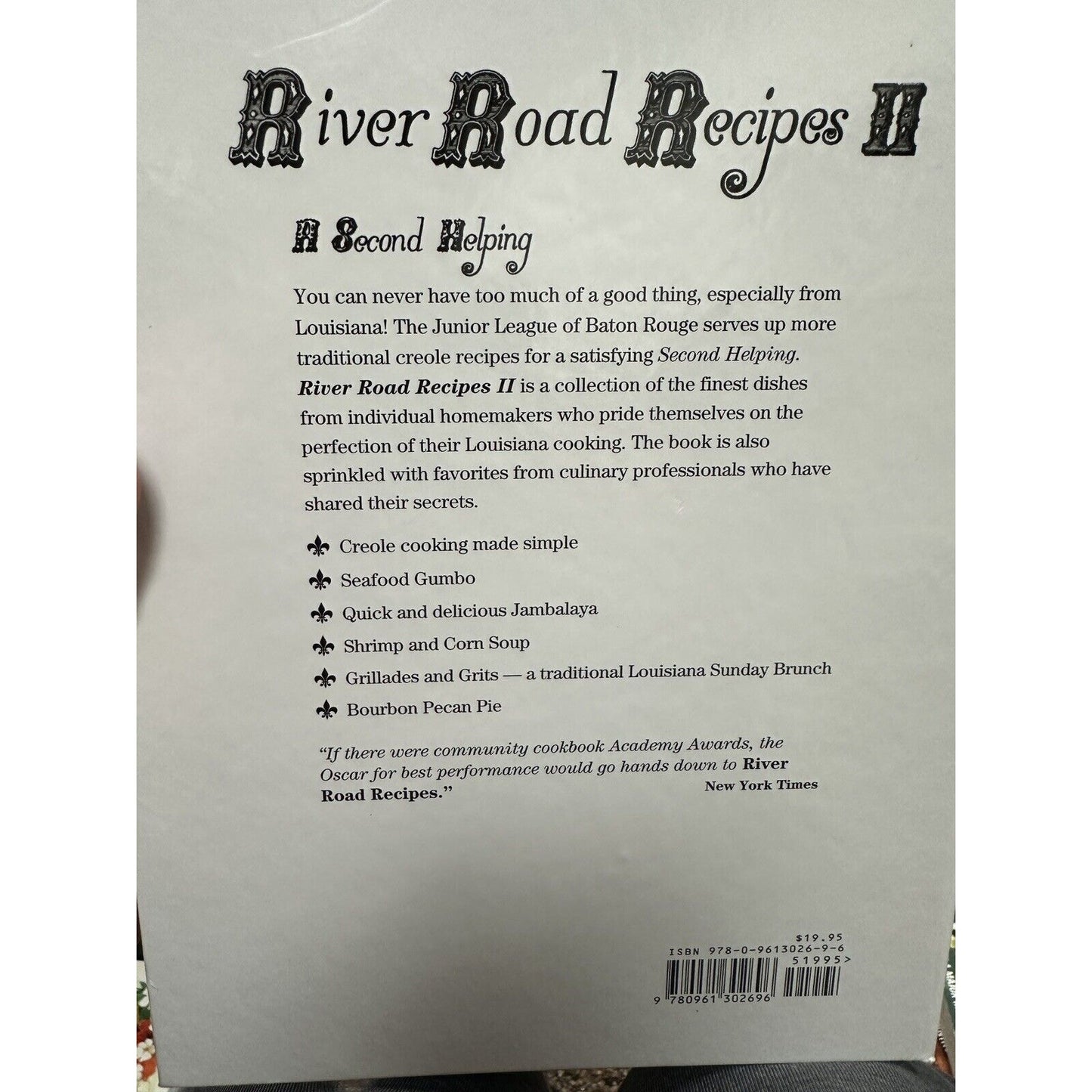 River Road Recipe Books I, II Baton Rouge, Louisiana