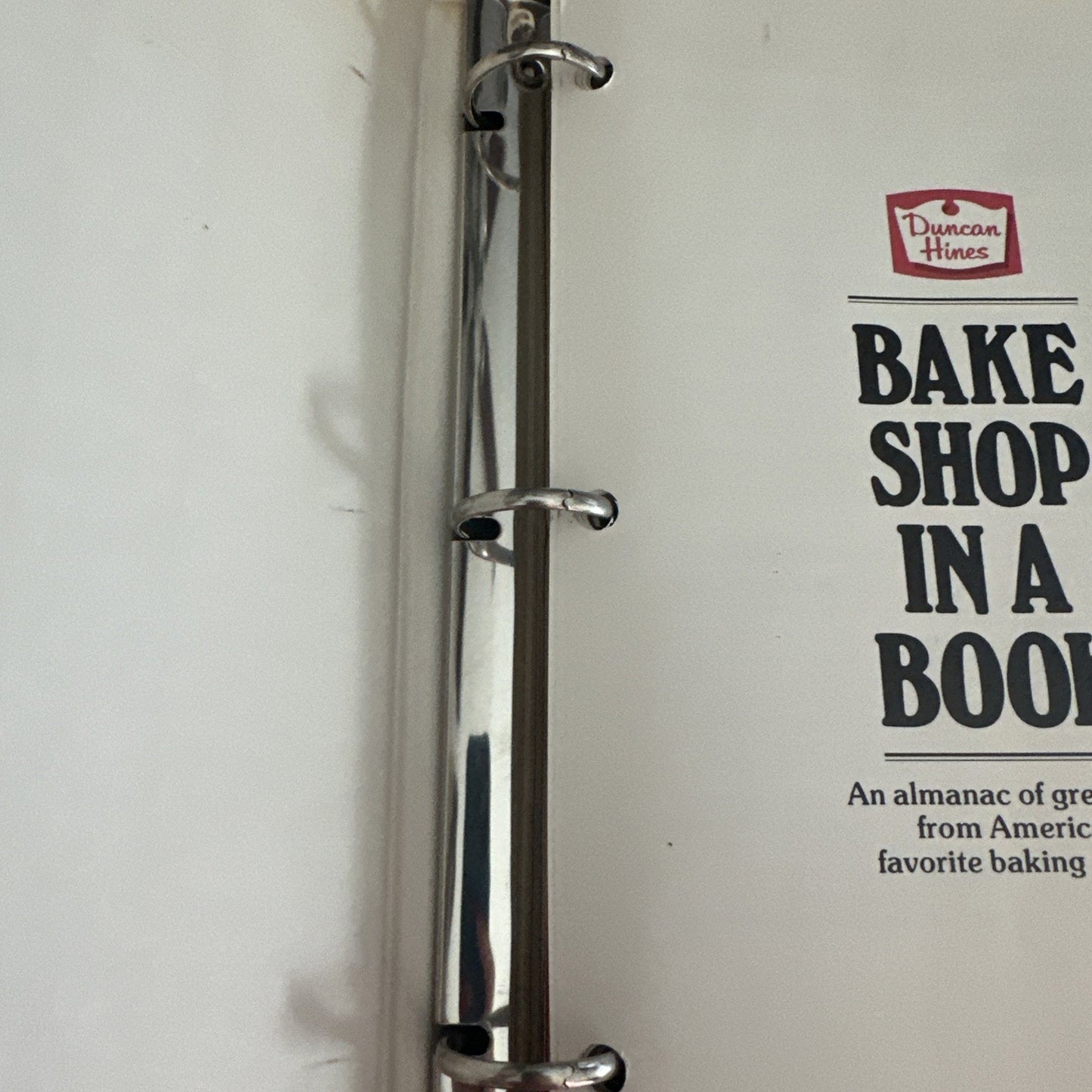 Duncan Hines Bake Shop in a Book 3-Ring Hardcover Book 1979