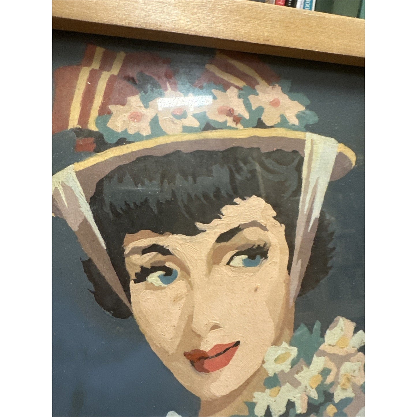 Vintage Midcentury PBN Parisian Lady Woman Coquette Paint by Number Paintings