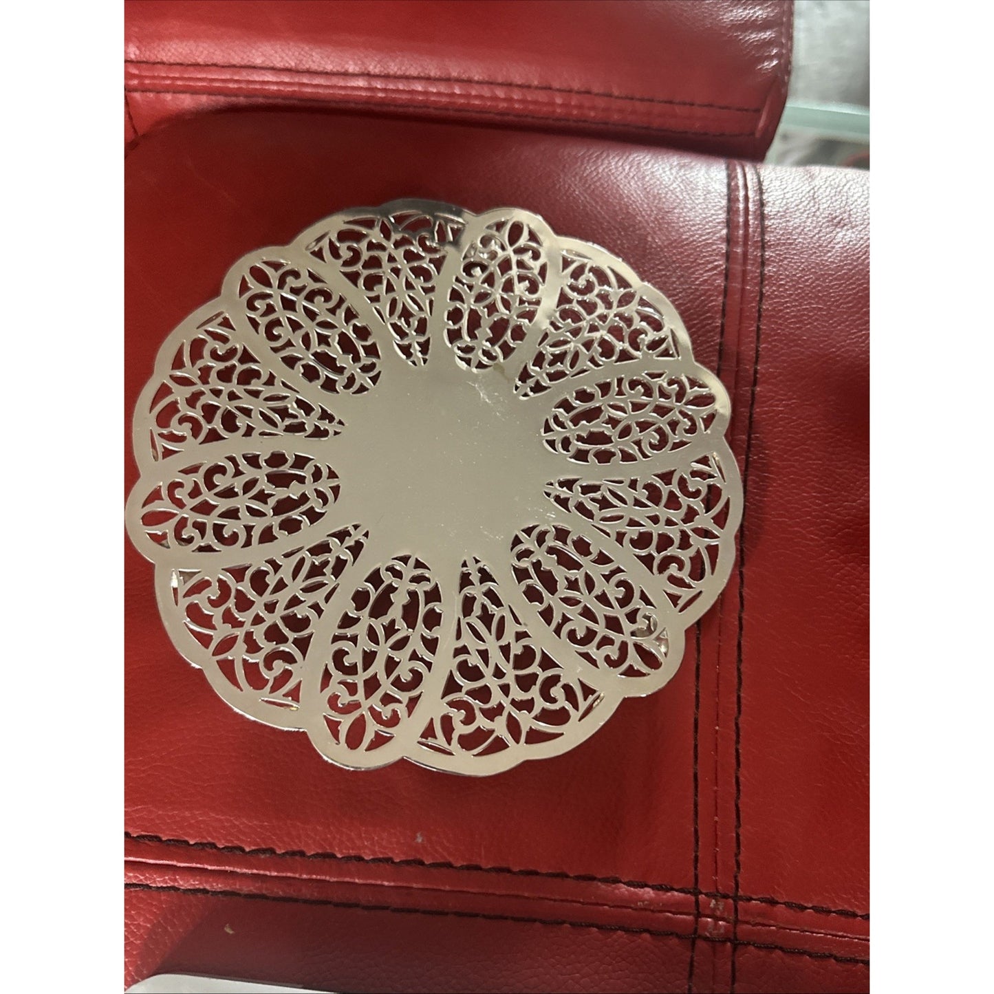 Trivet Silver Plated Footed WM Rogers 76 6.5” Vintage