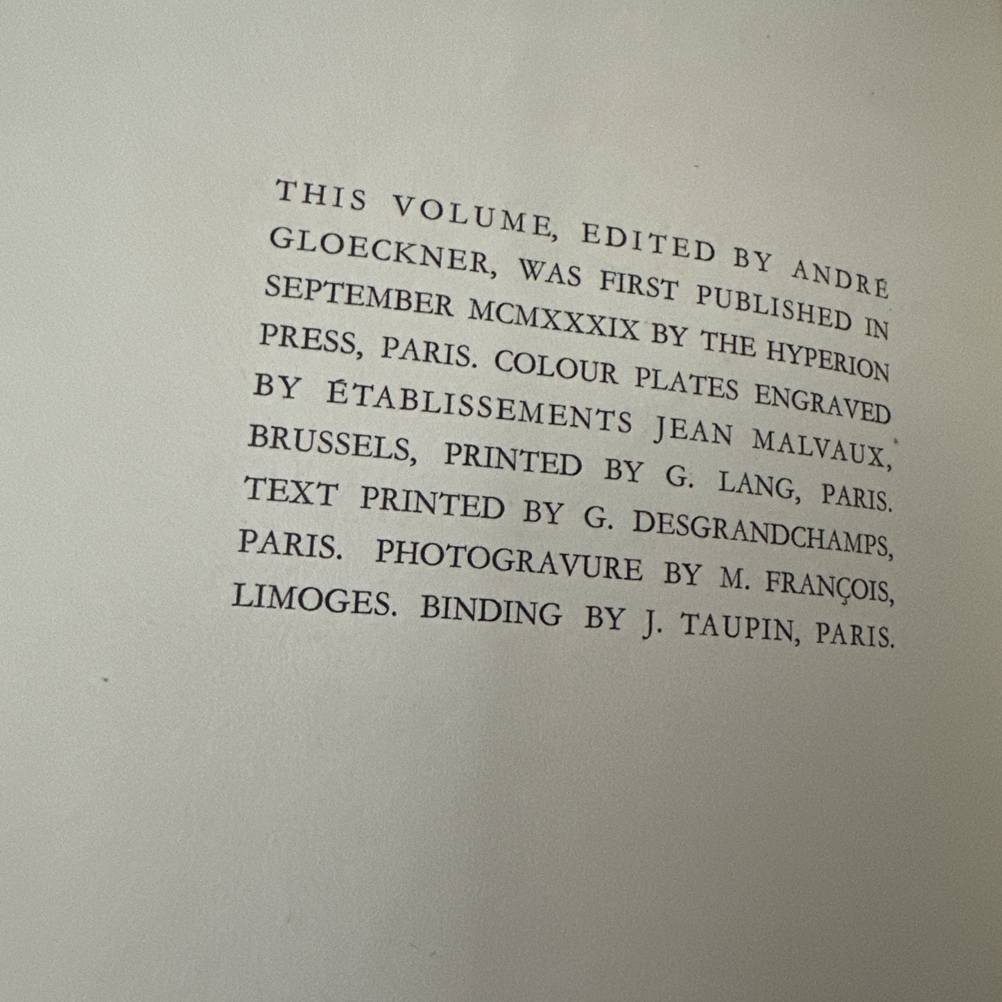 French Original Engravings from Manet to the Present Time; Roger-Marx, Hyperion