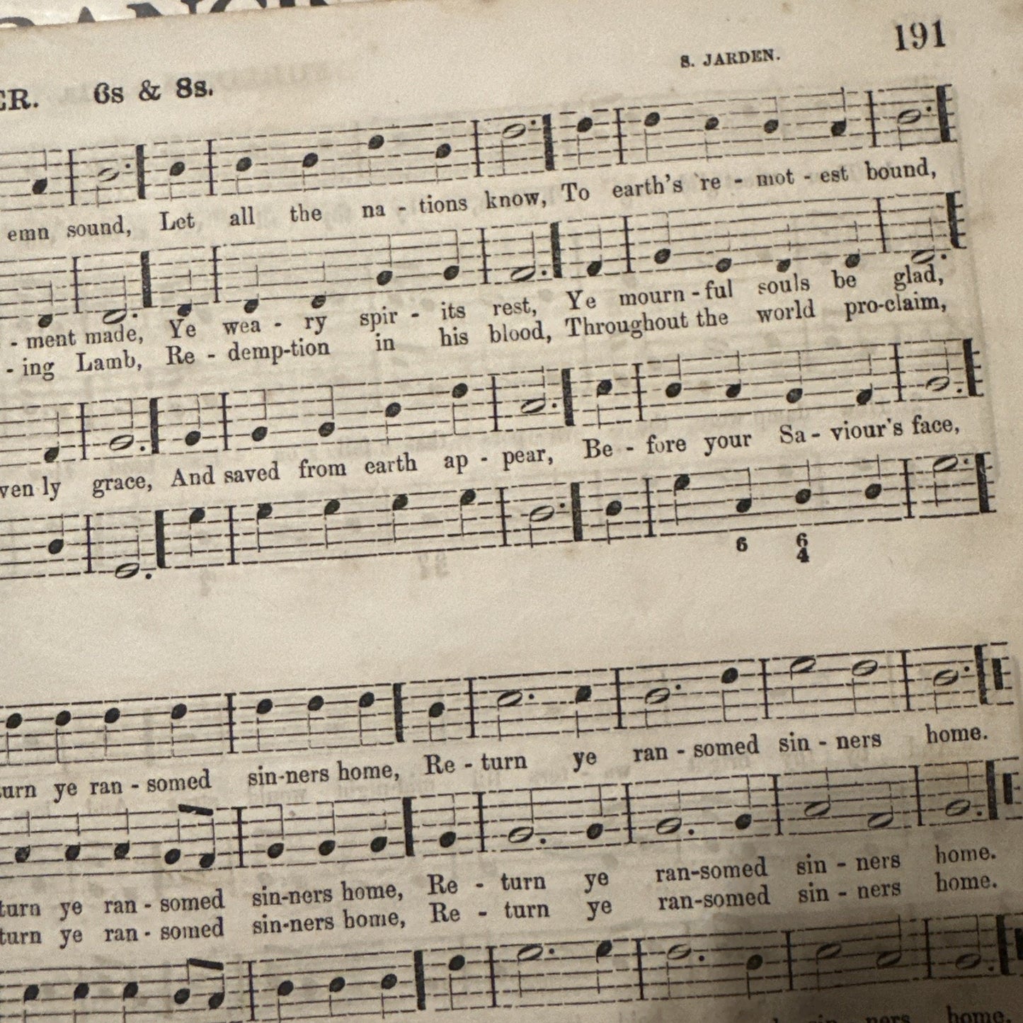 The Key Stone Collection Of Church Music - Hymns Psalms by A N Johnson HB 1857