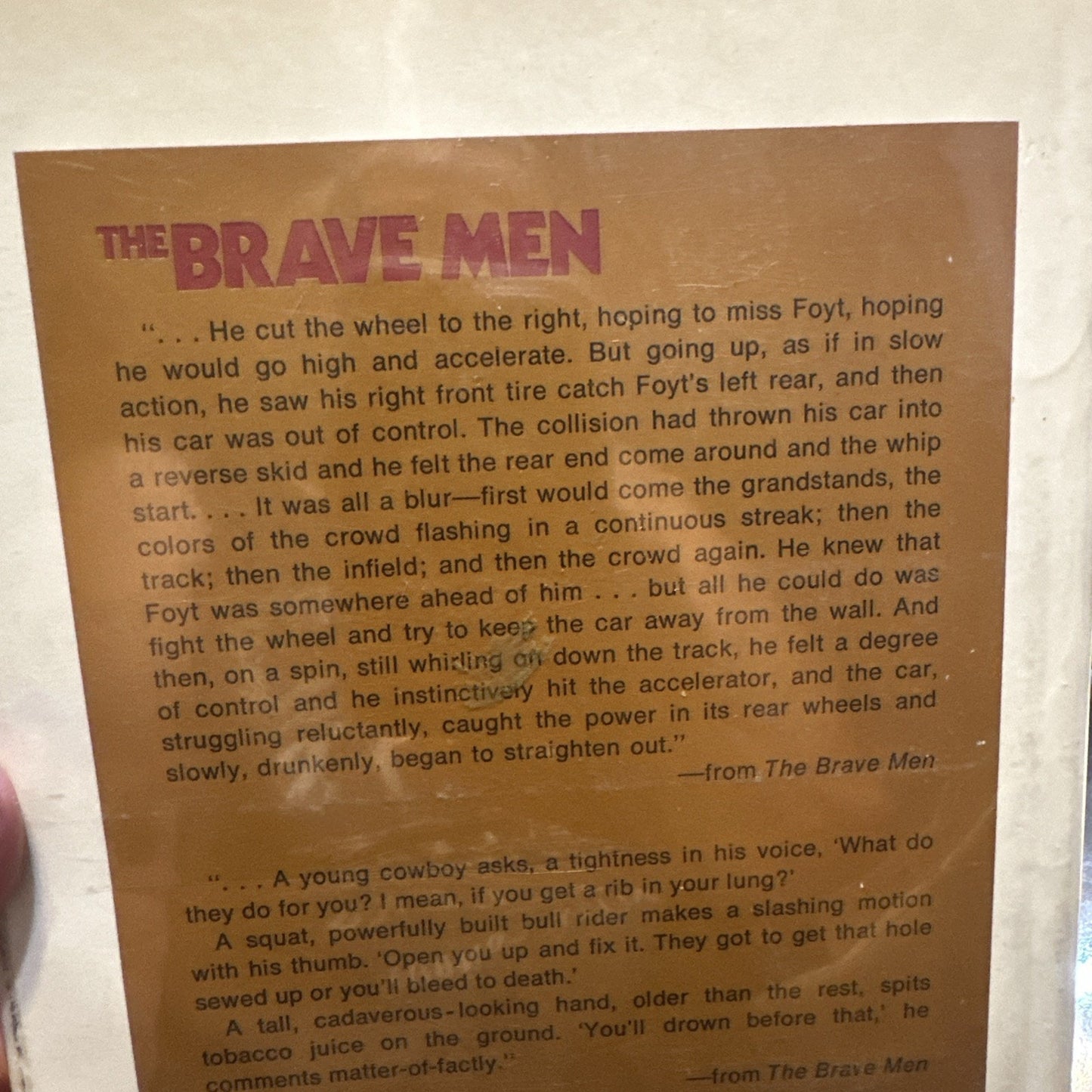 Giles Tippette~THE BRAVE MEN~1972 SIGNED 1ST/DJ Signed