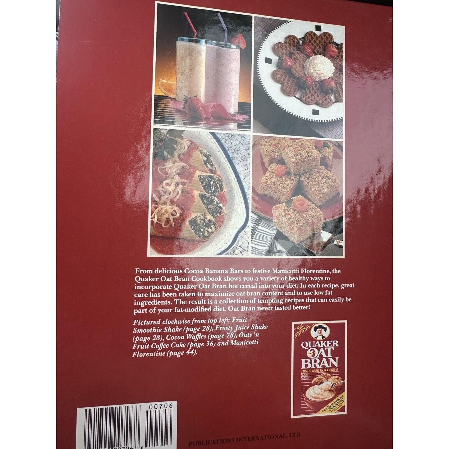 1989 Quaker Oat Bran Hot Cereal Cookbook