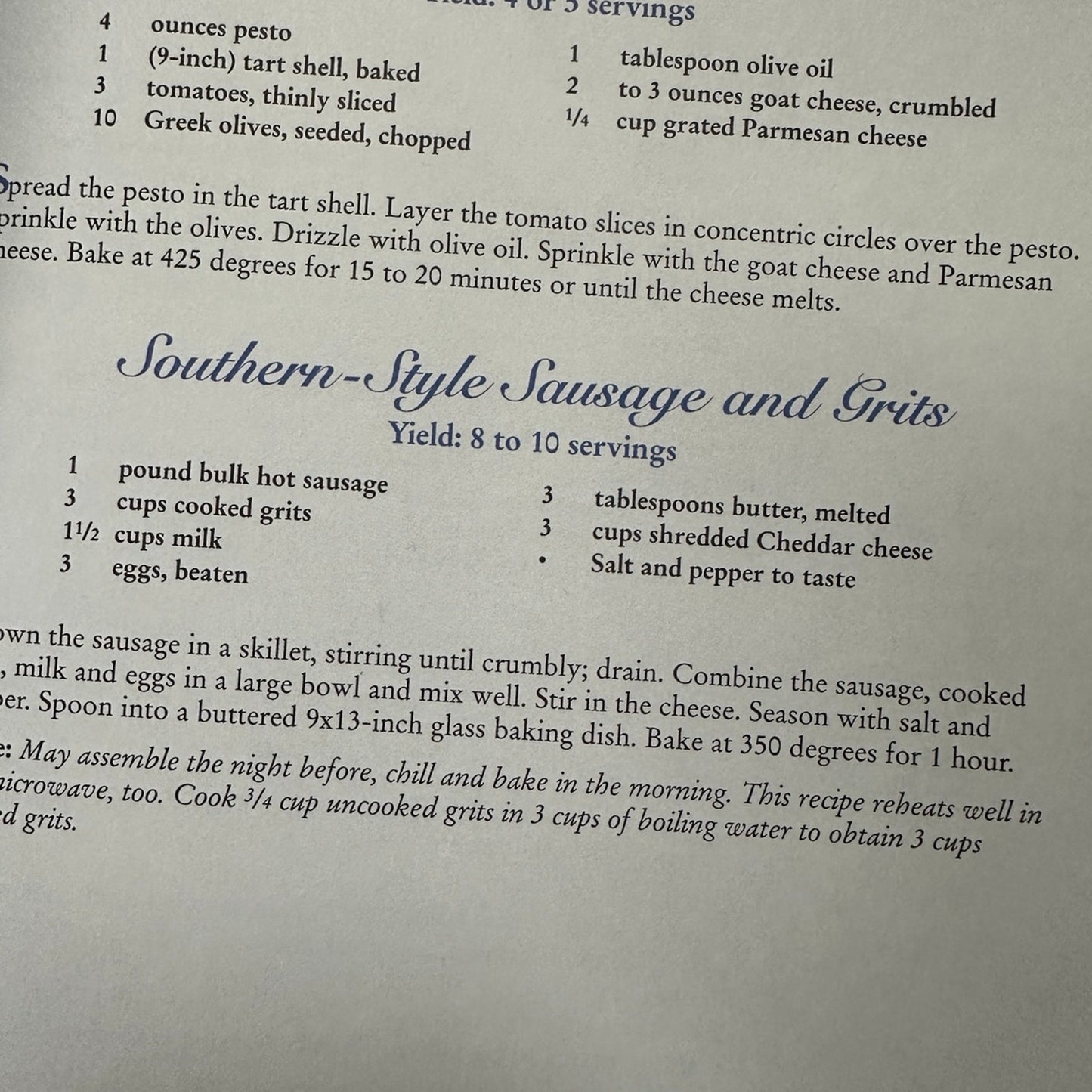 Settings on the Dock of the Bay Vintage Cookbook Hardback