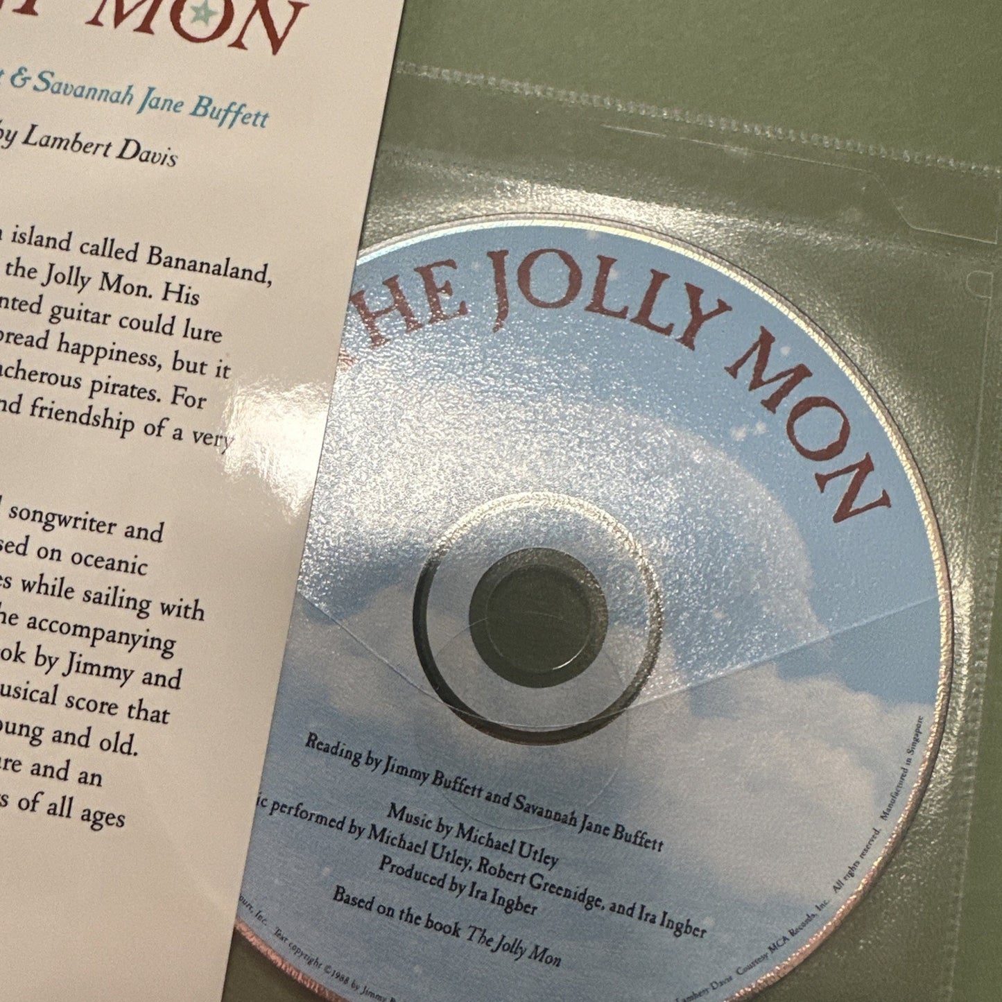 The Jolly Mon by Savannah Jane Buffett and Jimmy Buffett (1988, Hardcover)