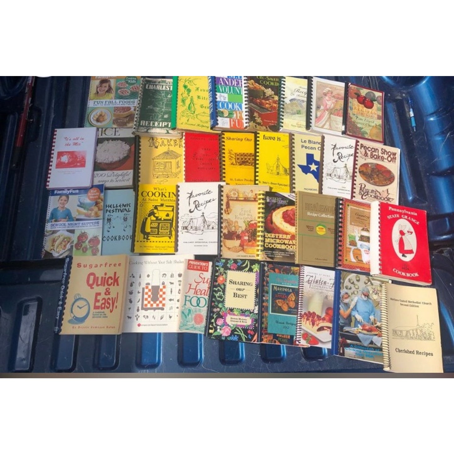 30 Spiral vintage church cookbooks