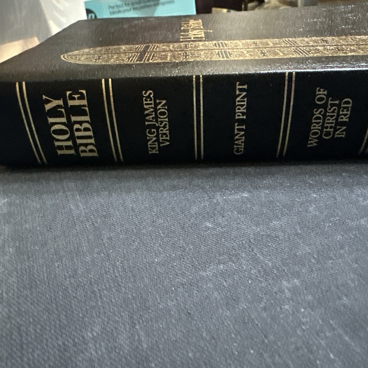 Holy Bible Regency Giant Print Reference Black Thomas Nelson 1990 KJV