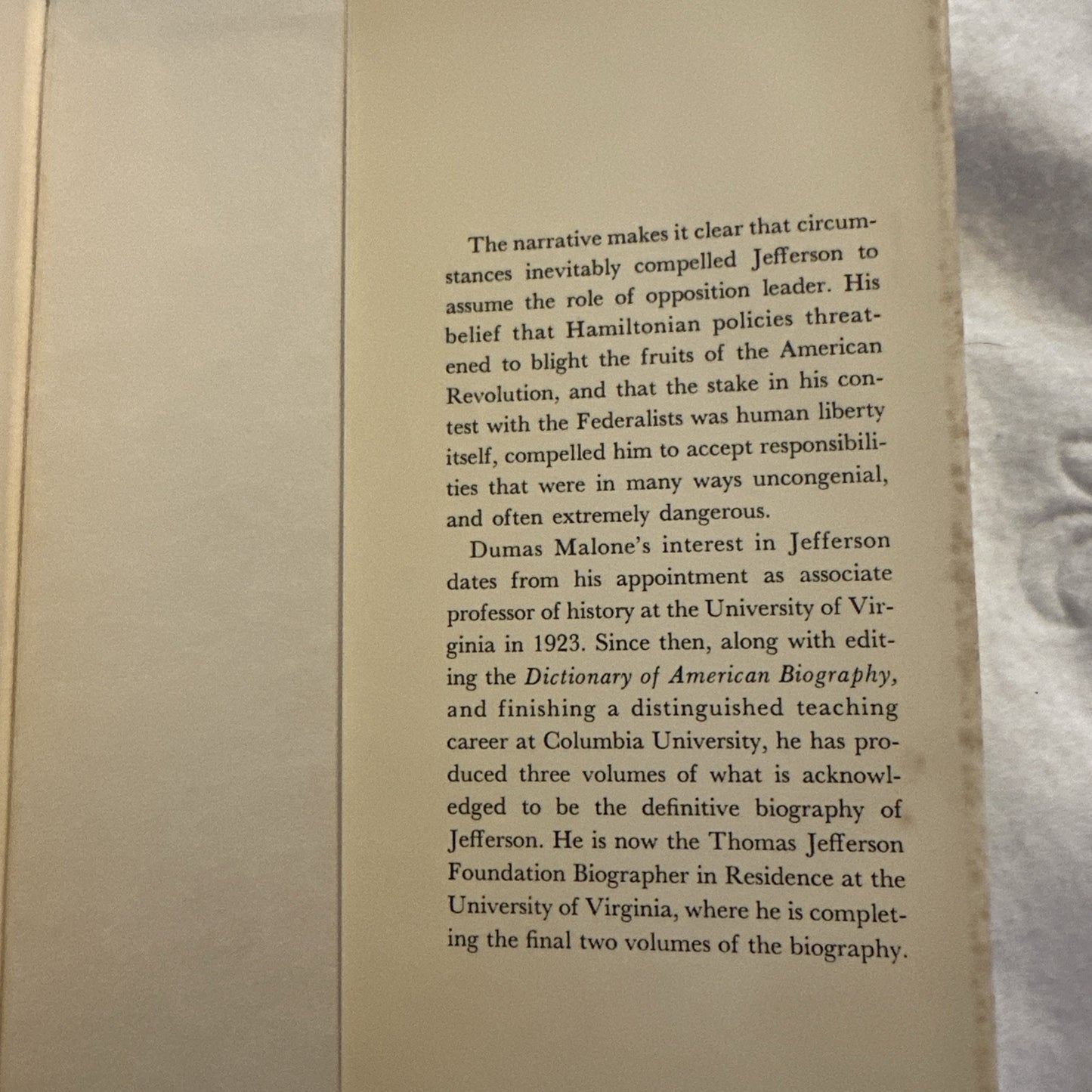 Dumas Malone Thomas Jefferson as Political Leader (Hardback) 1963
