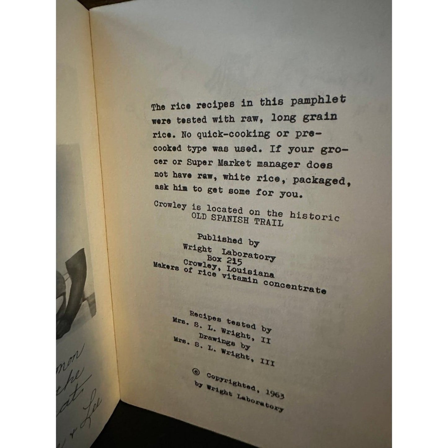 Poor Man's Rice Cook Book by Mrs. S. L Wright