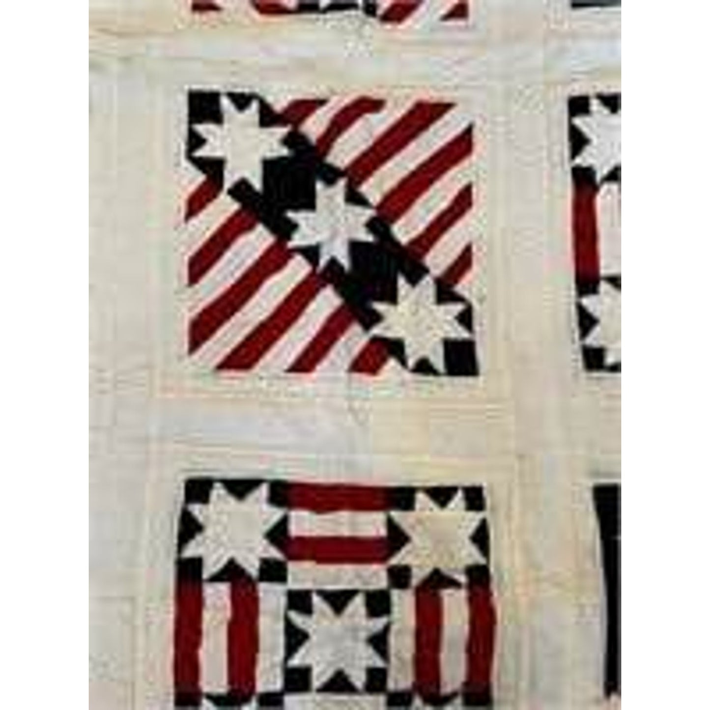 Patriotic Quilt Red White & Blue