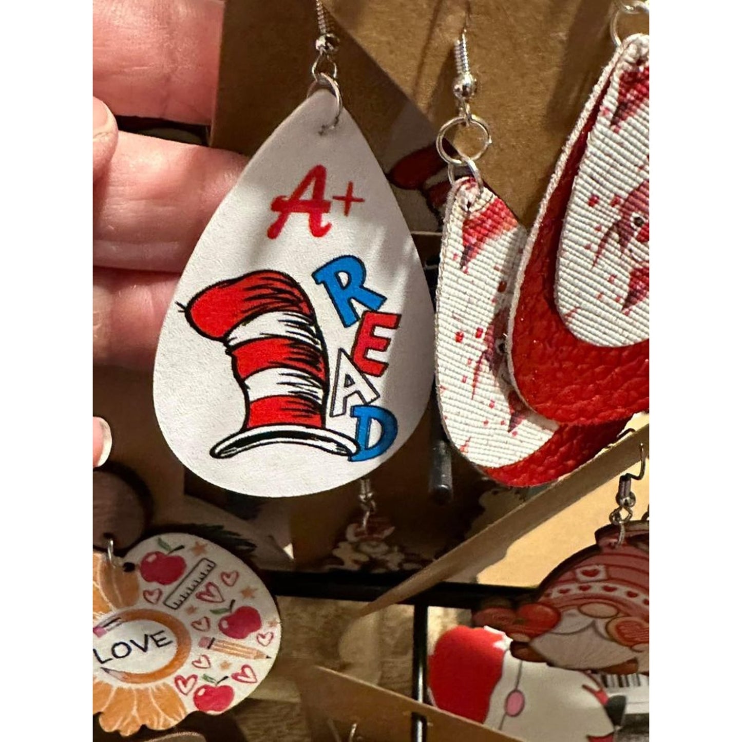 Teacher & Christmas earrings