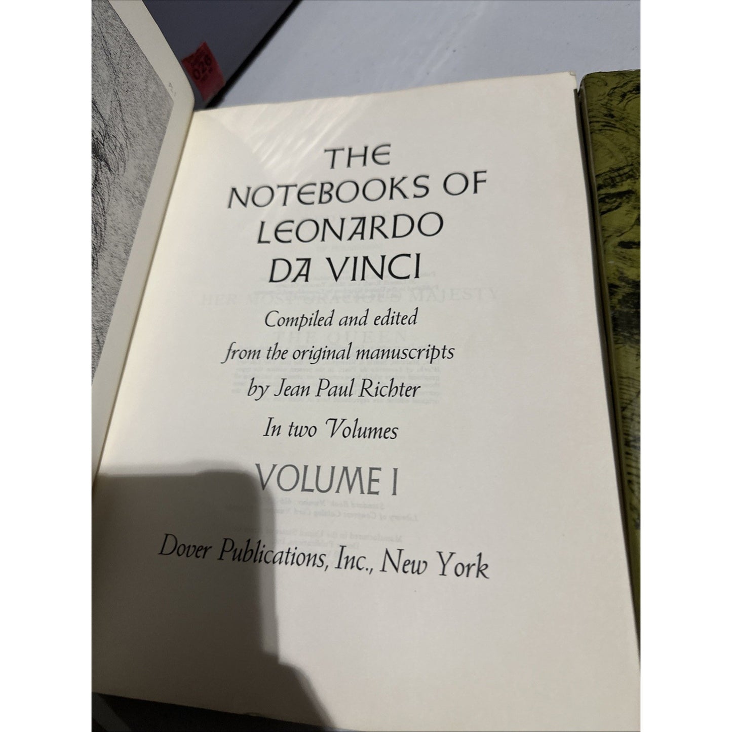 Notebooks of Leonardo Da Vinci - Two Volume Set by Jean Richter (1970, Trade)
