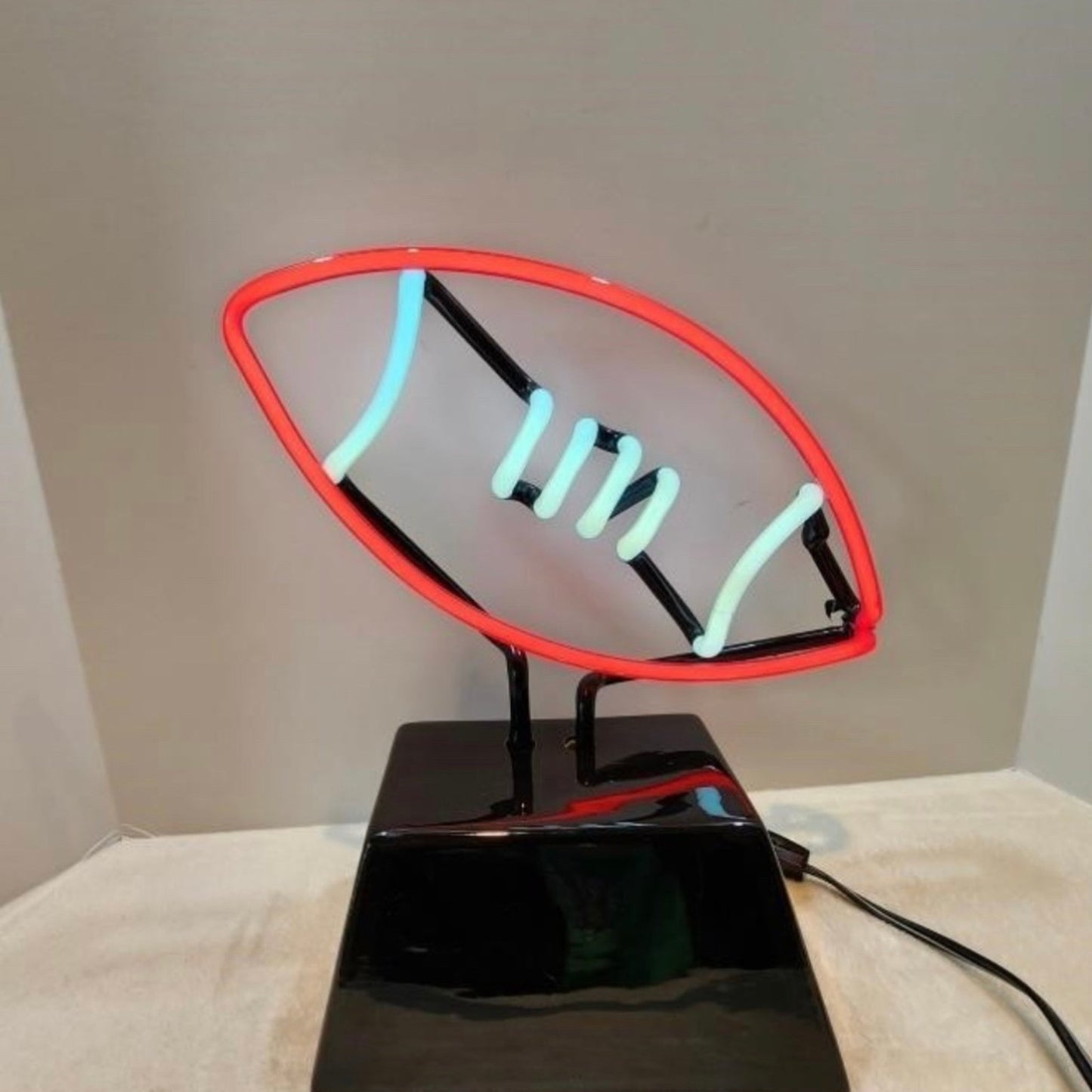 Cool Bright Red Football Light Room Deco neon