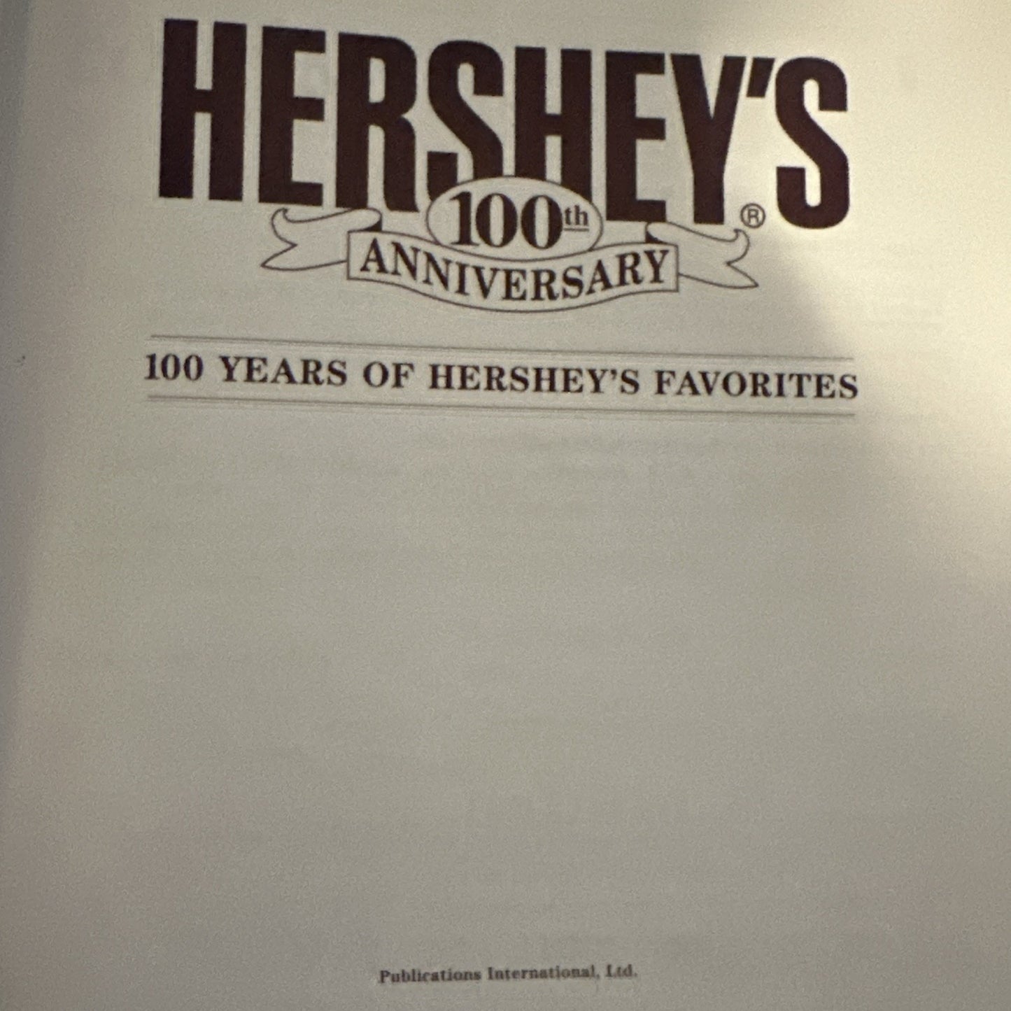 HERSHEY 100TH ANNIVERSARY RECIPE BOOK 1994