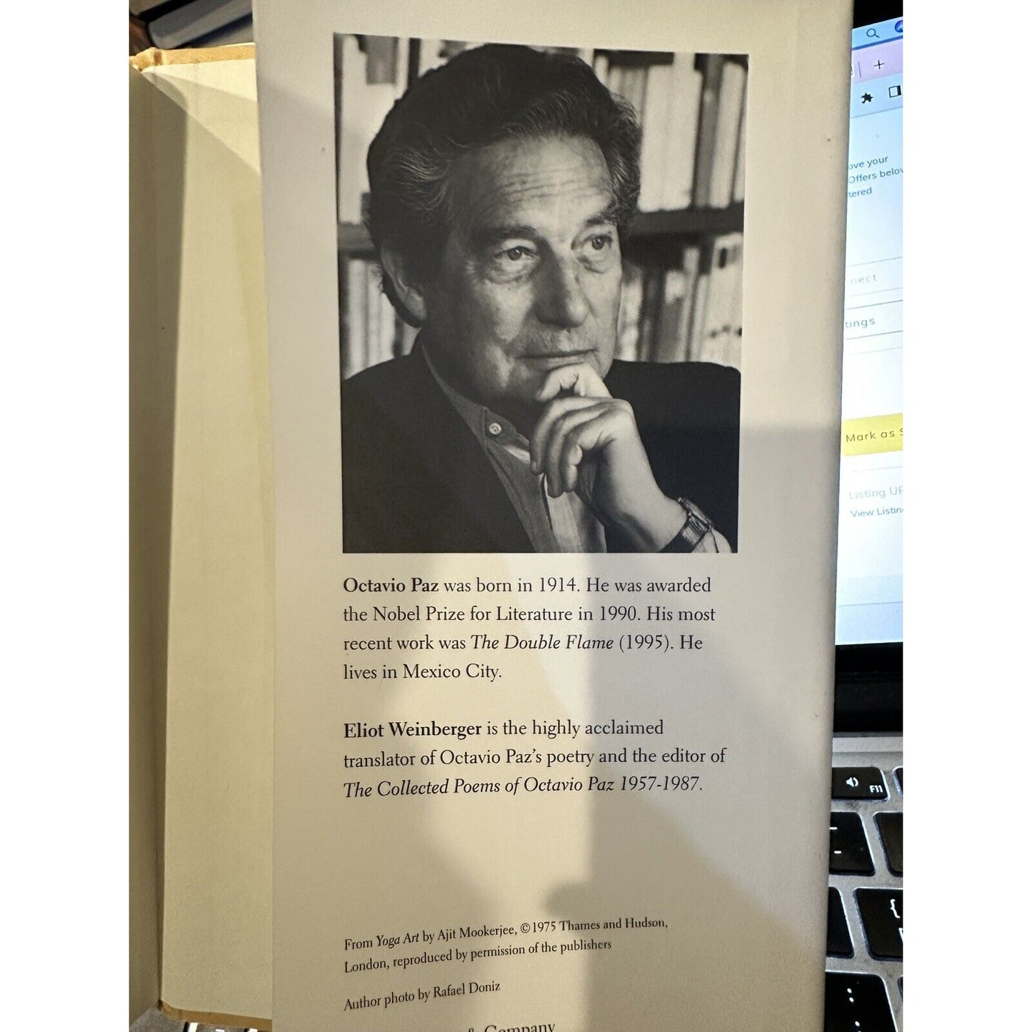 In Light of India by Octavio Paz Hardcover Book VG