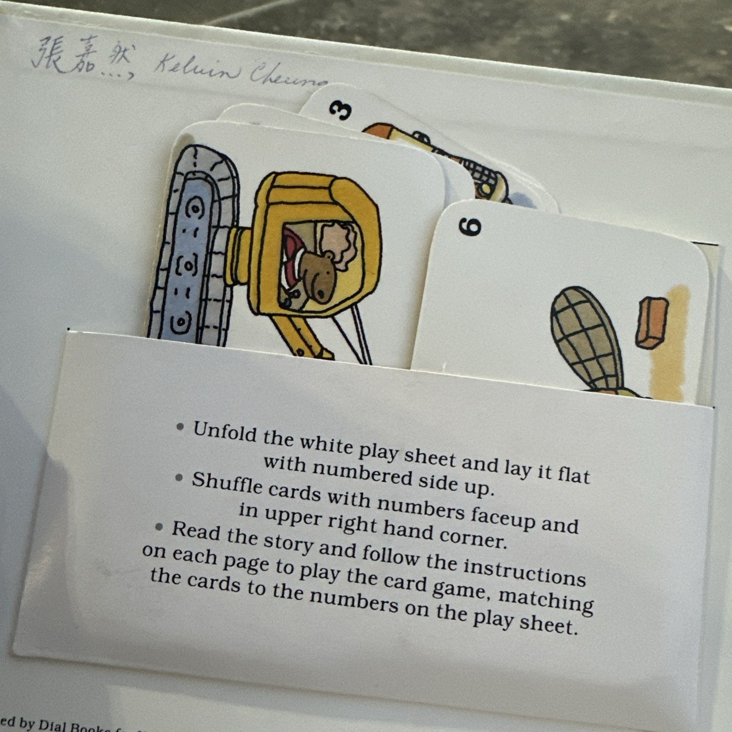 House That Bear Built with Card game & Puzzle by Michaela Muntean Dial
