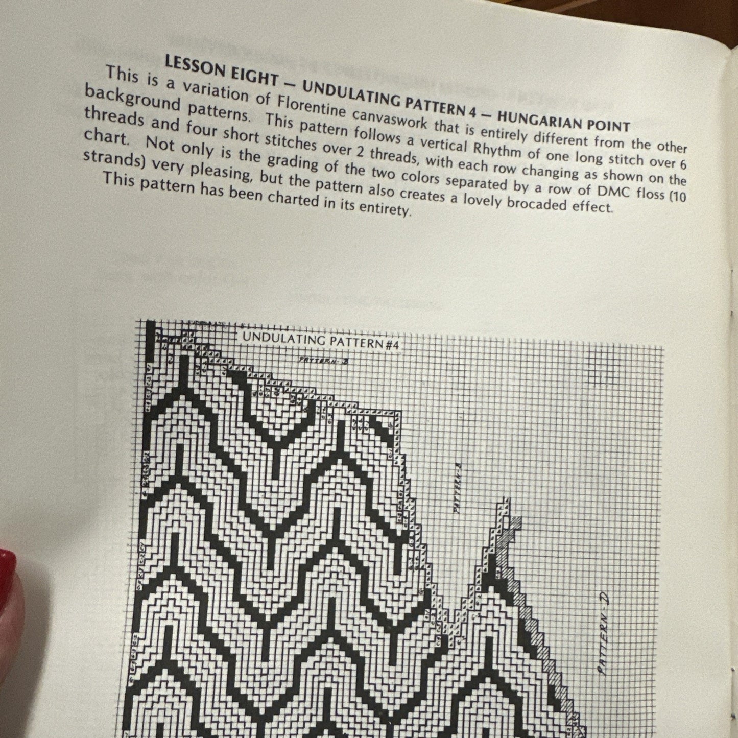 Mary deJarnette Florentine Reflections Needlepoint Pattern Booklet VTG 1979