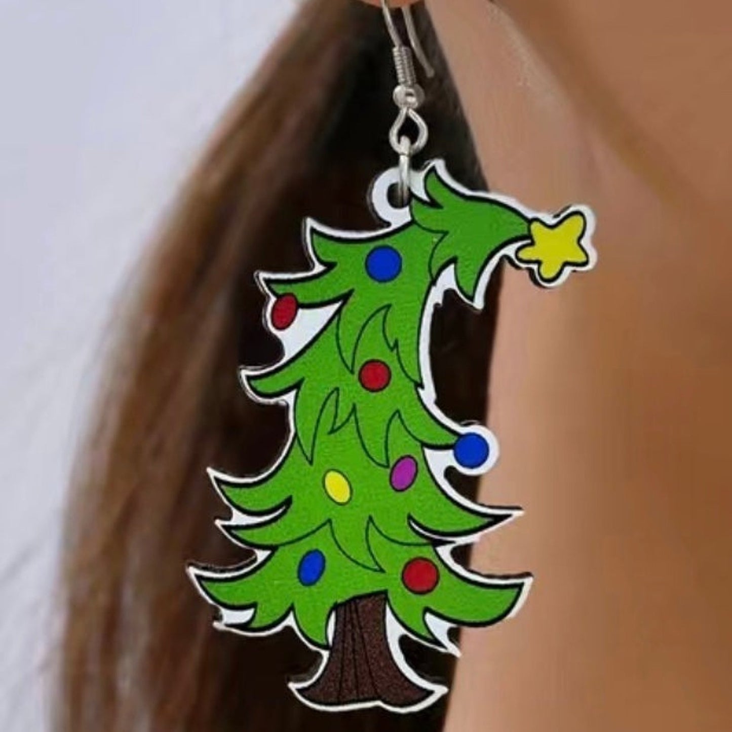 Christmas tree Earrings super cute