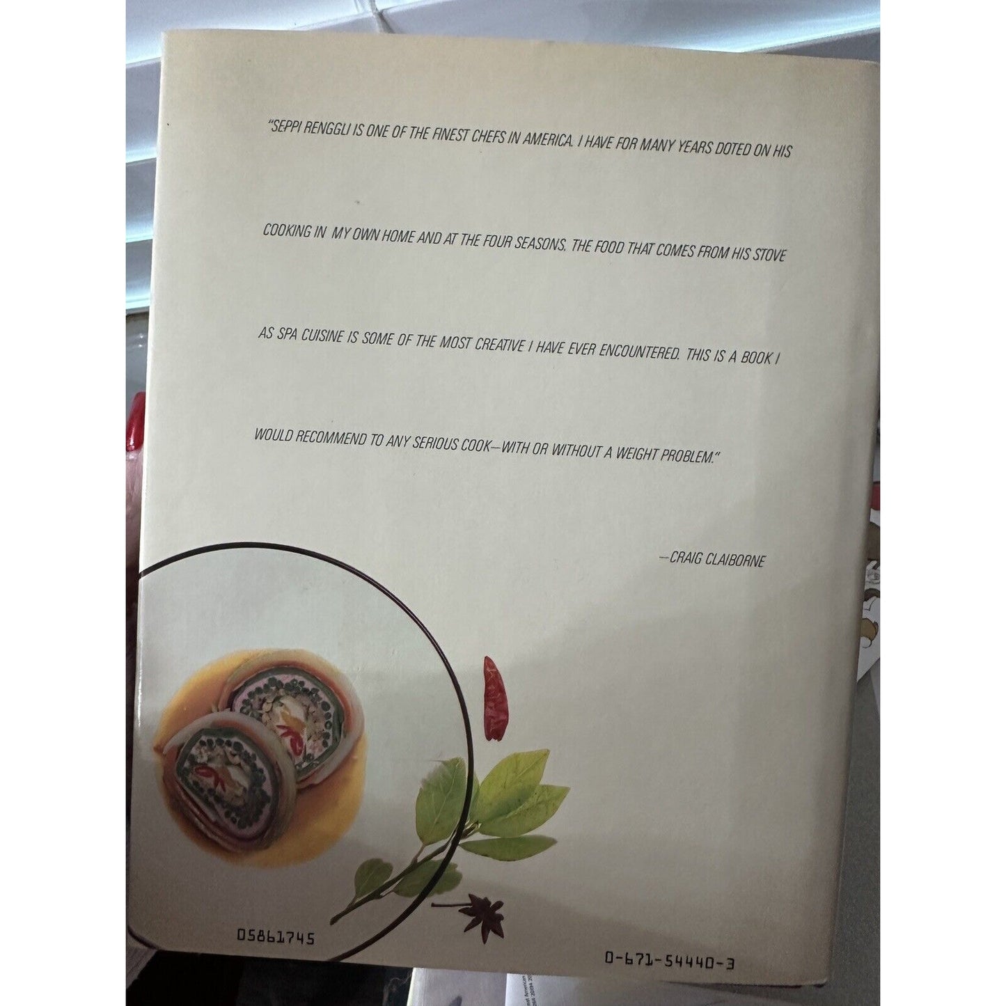 The Four Seasons Spa Cuisine Seppi Renggli HC/DJ/1986 Healthy Recipes EUC