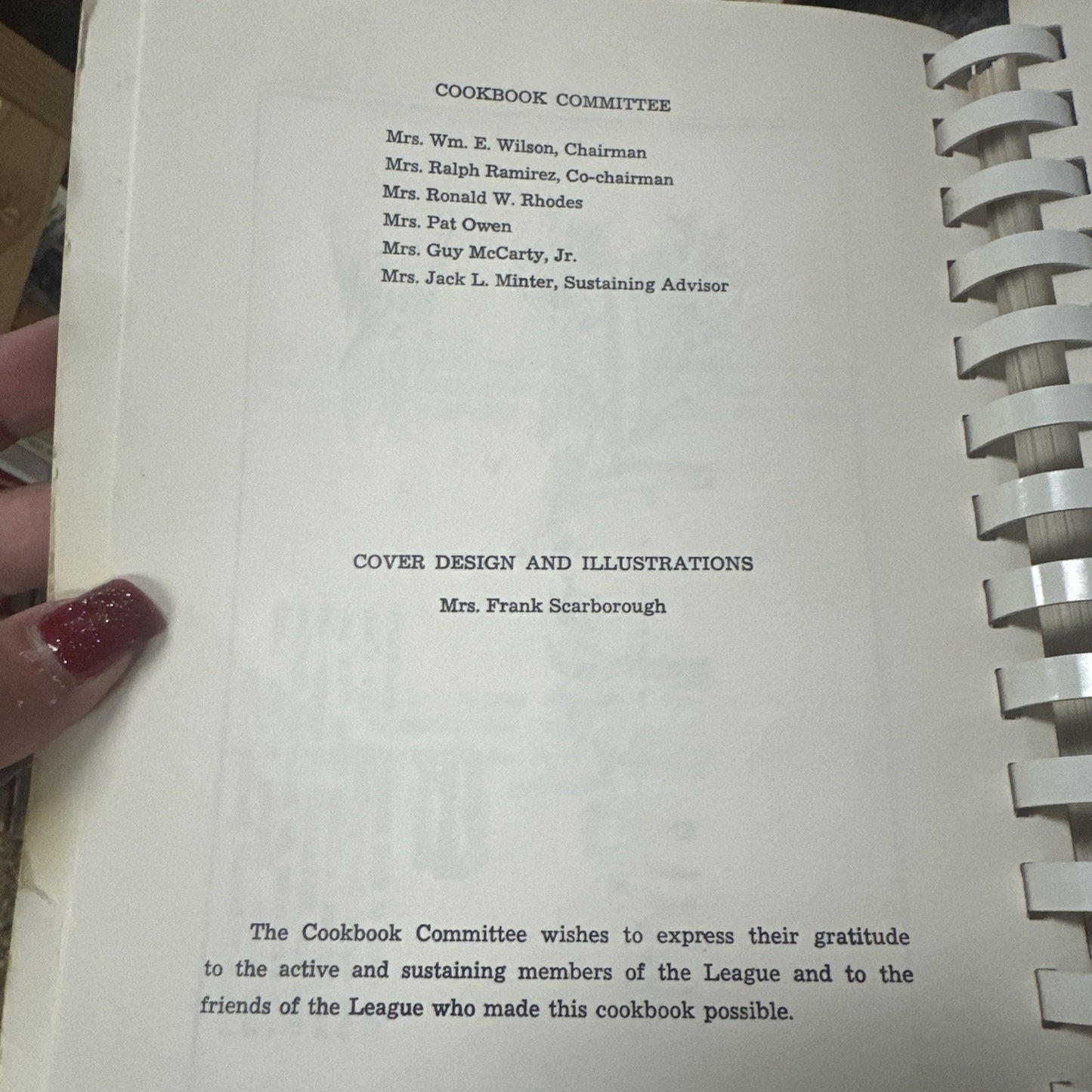 The Abilene Cookbook Texas Spiral Bound 1965 Abilene TX Junior League Vintage