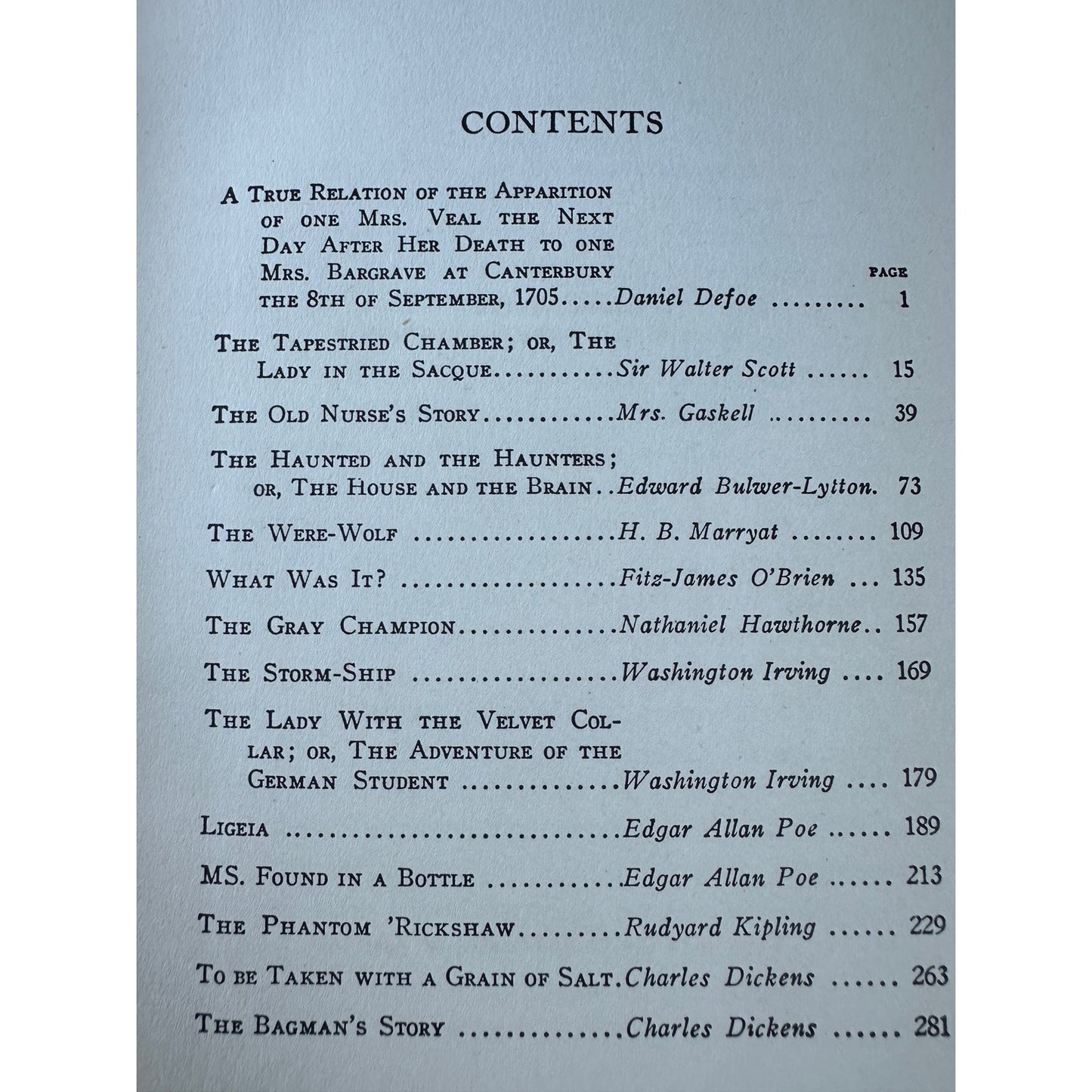 Famous Ghost Stories 1918 Edited by J Walker McSpadden