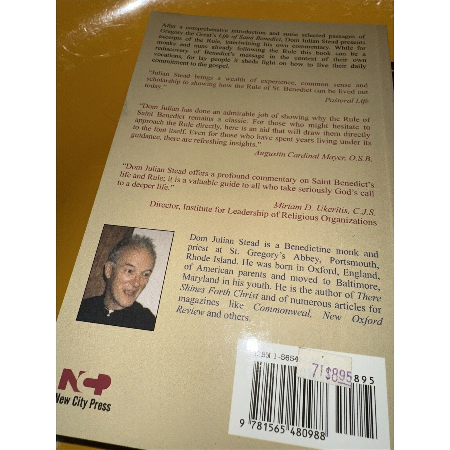 Saint Benedict: a Rule for Beginners by Julian Stead O.S.B. Trade Paperback 1997