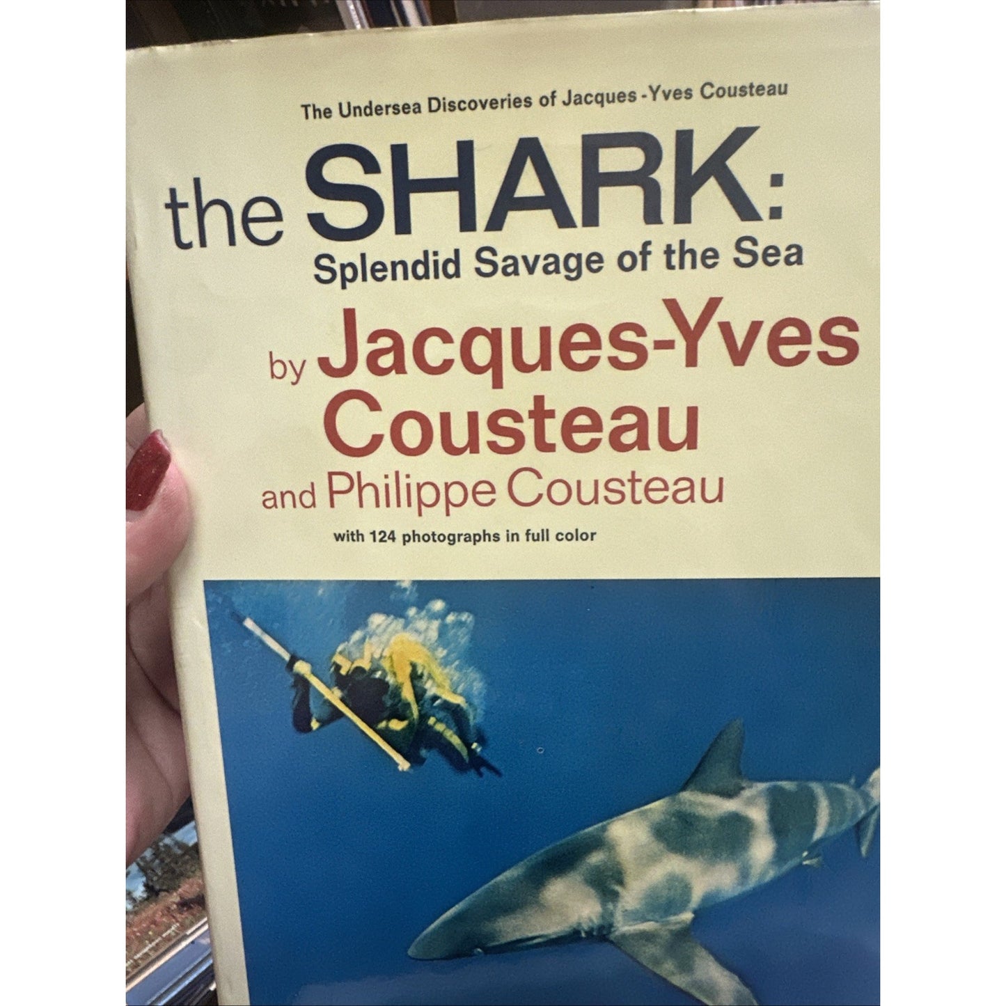 The Shark - Jacques-Yves Cousteau (Dust Jacket, 1970)