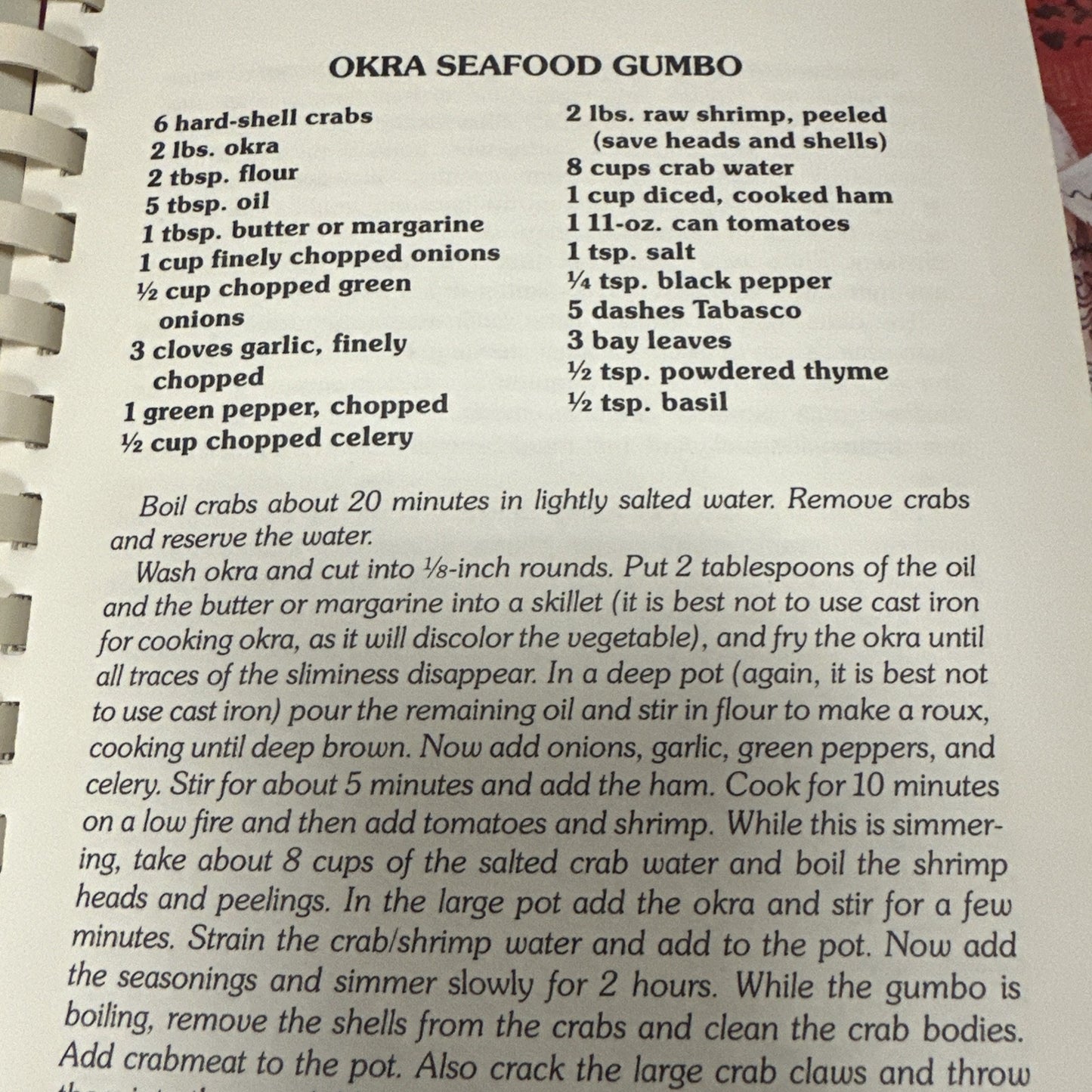 La Bouche Creole, A Family Cookbook, Vtg, 1984, Leon E. Soniat Jr