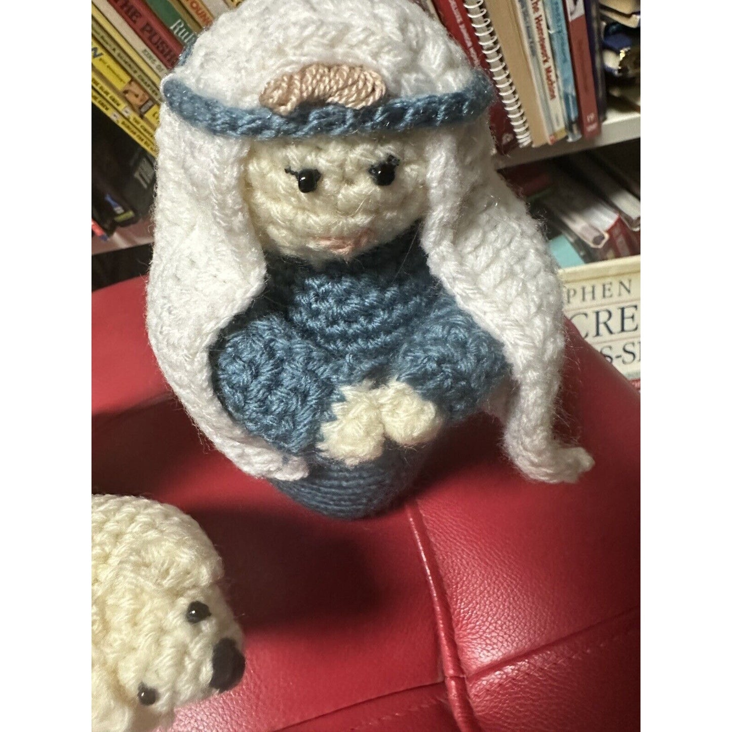 Handmaid Crocheted 4 Piece Nativity Set