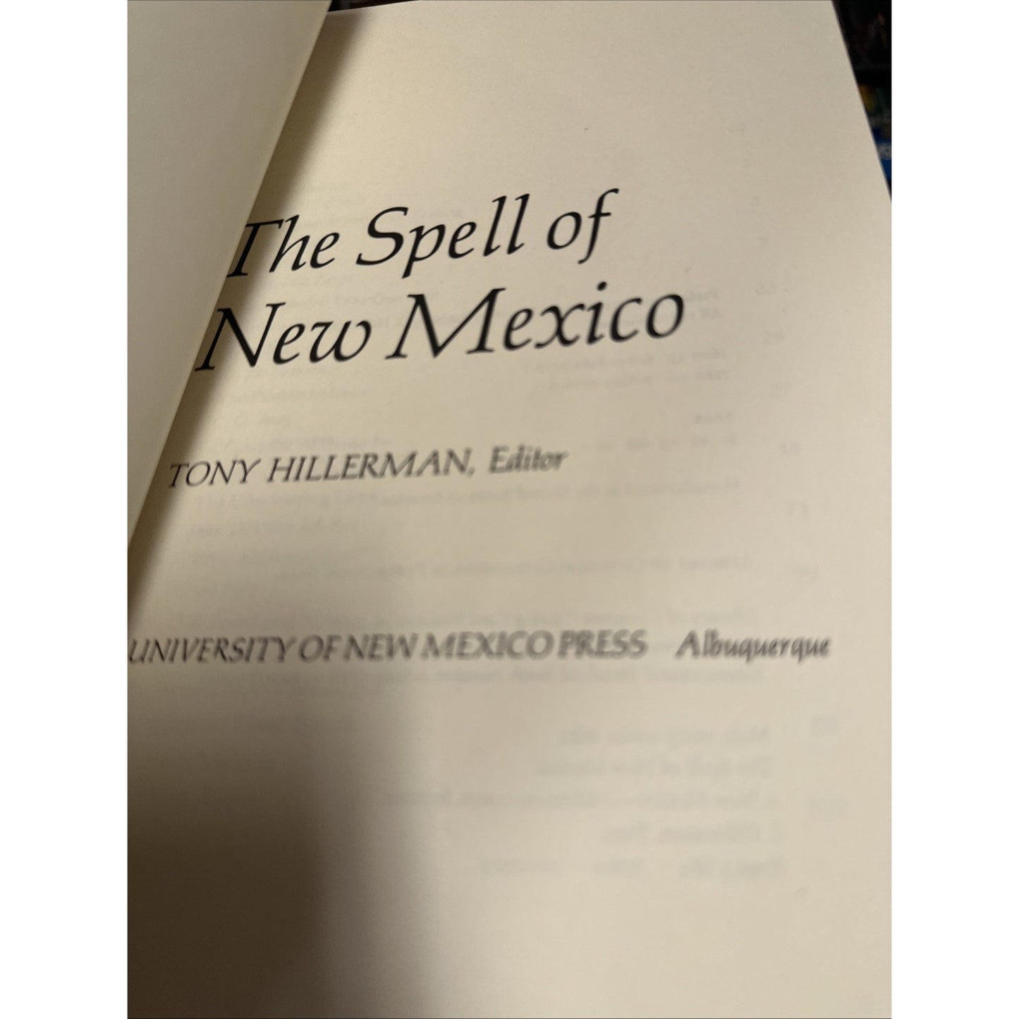 The Spell of New Mexico Tony Hillerman paperback Used - Very Good