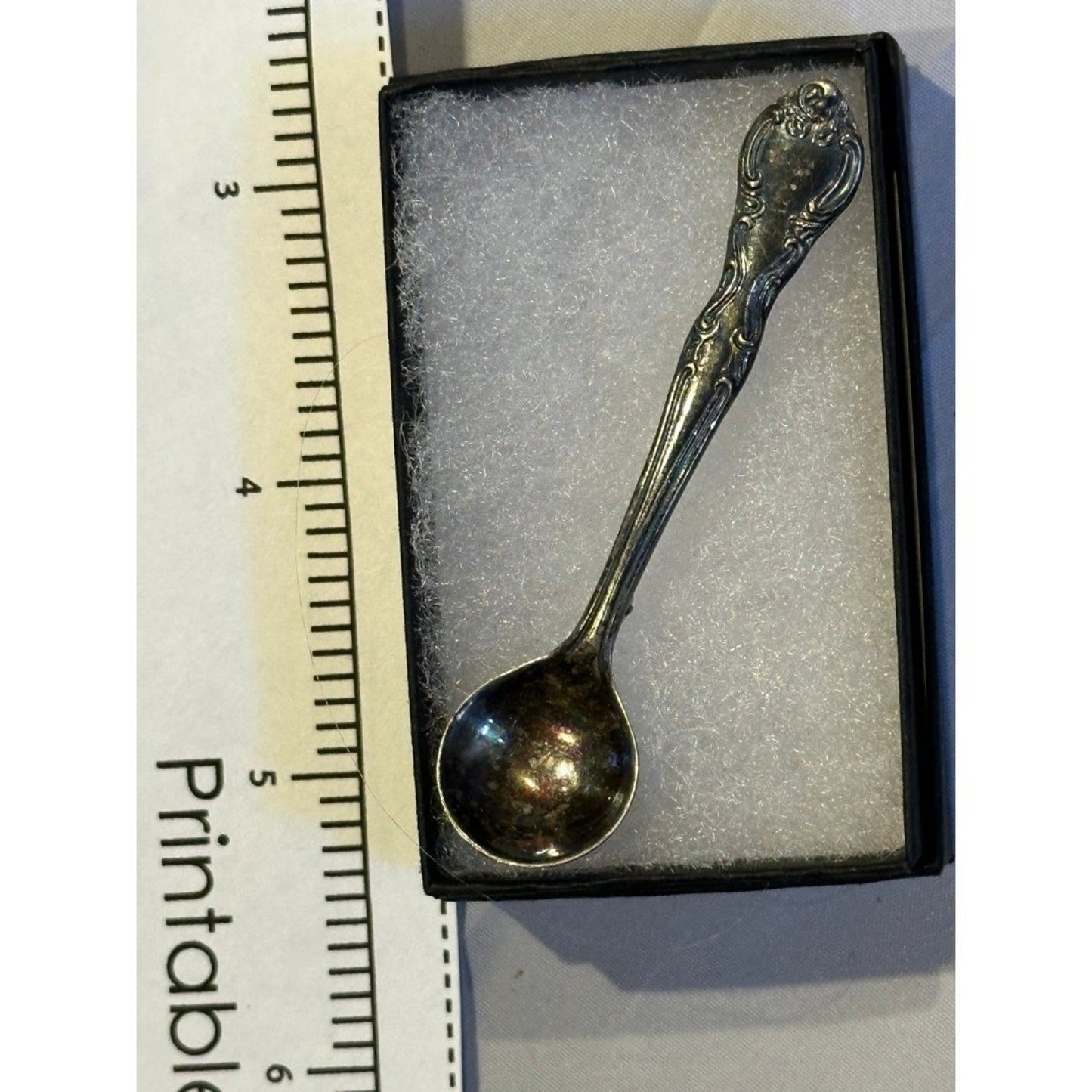 Sterling silver spoon brooch
