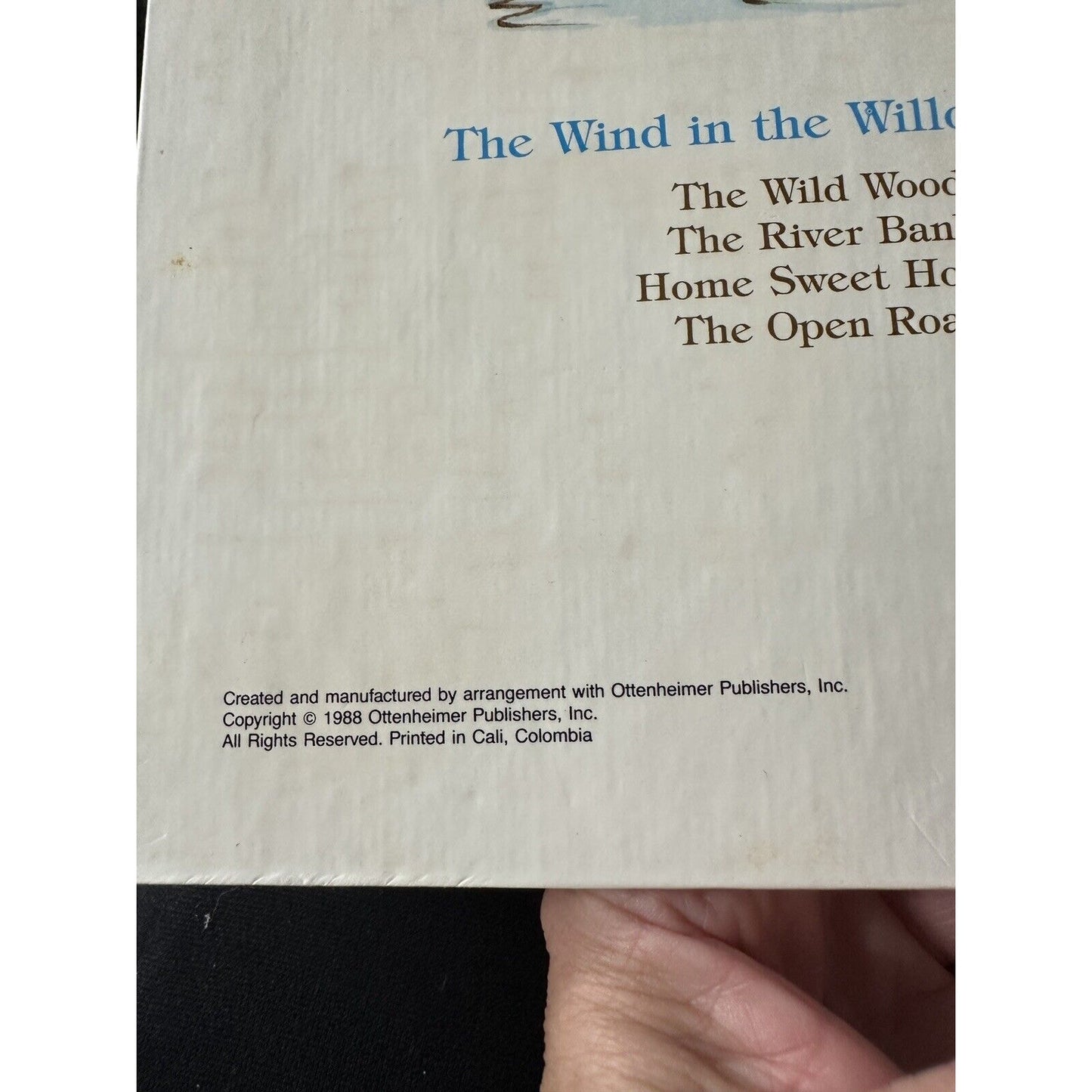 The Wind in the Willows Pop Up Books 1988 Treasury Collection Childrens Set of 4