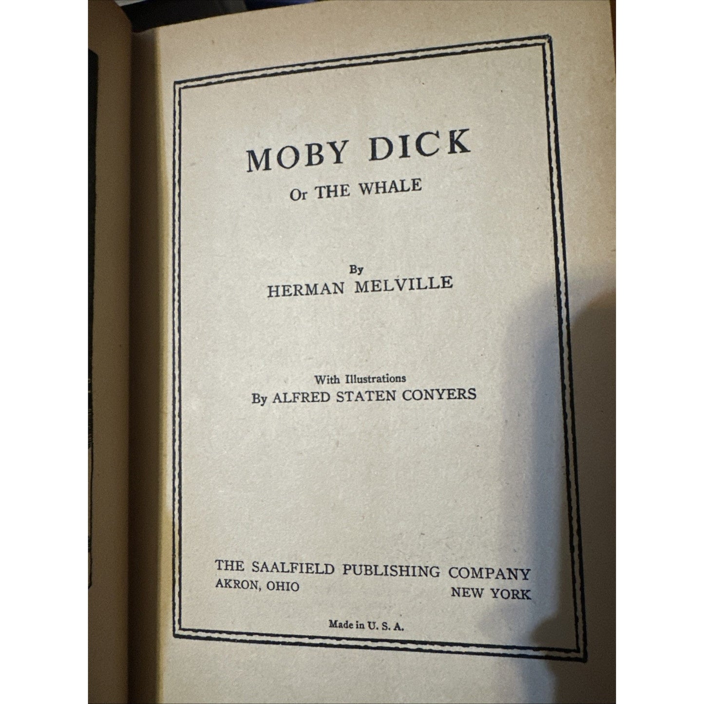 Moby Dick or The White Whale Herman Melville HC/DJ 1931 FIRST 1st EDITION NICE+