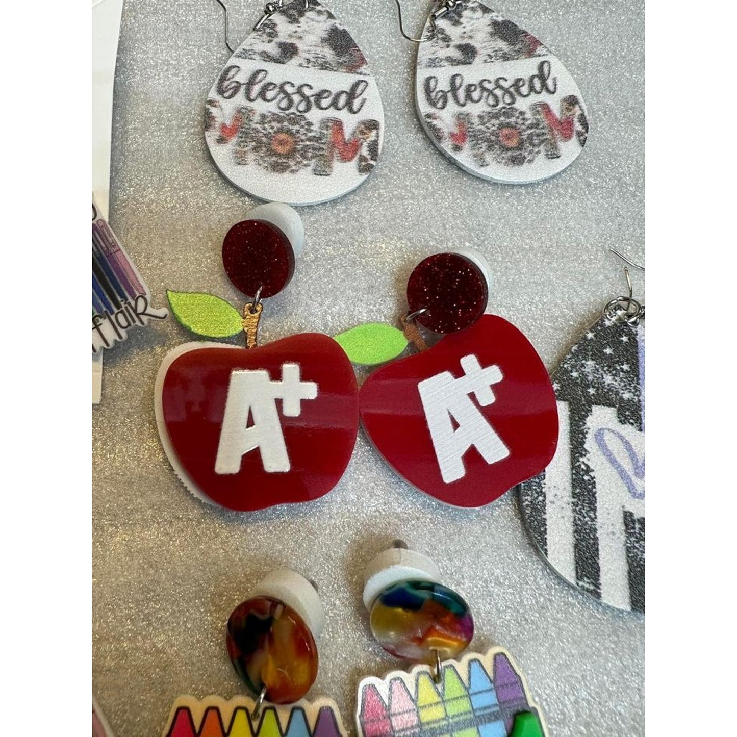 Teacher & Christmas earrings