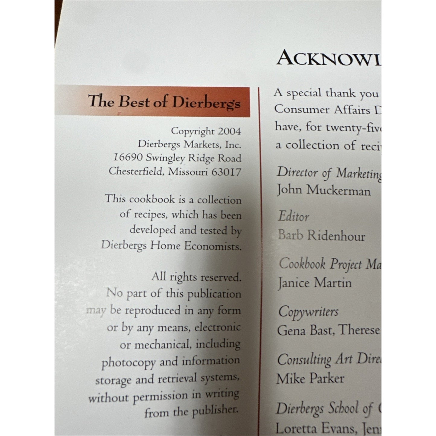 The Best of Dierbergs Treasured Recipes to Share with Family & Friends