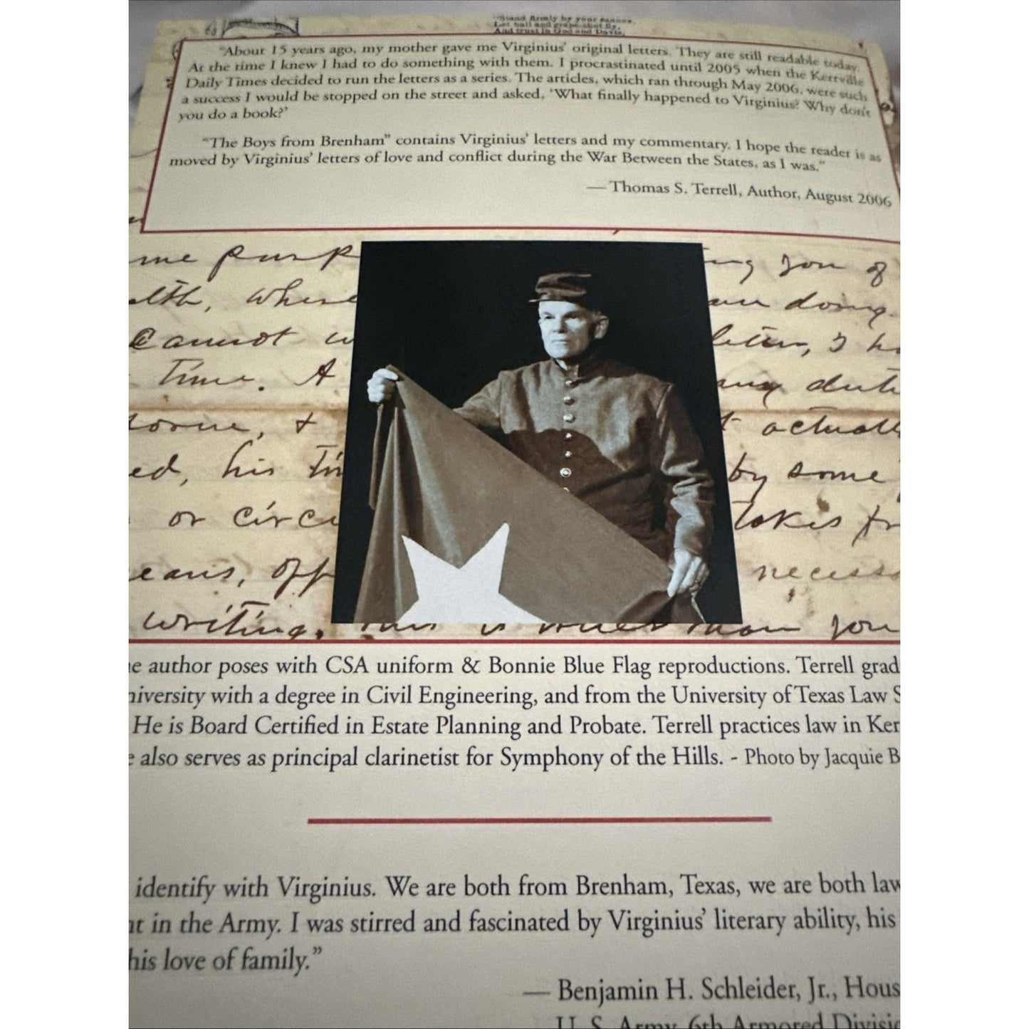 The Boys from Brenham Letters of Virginius E. Pettey Signed Thomas S. Terrell
