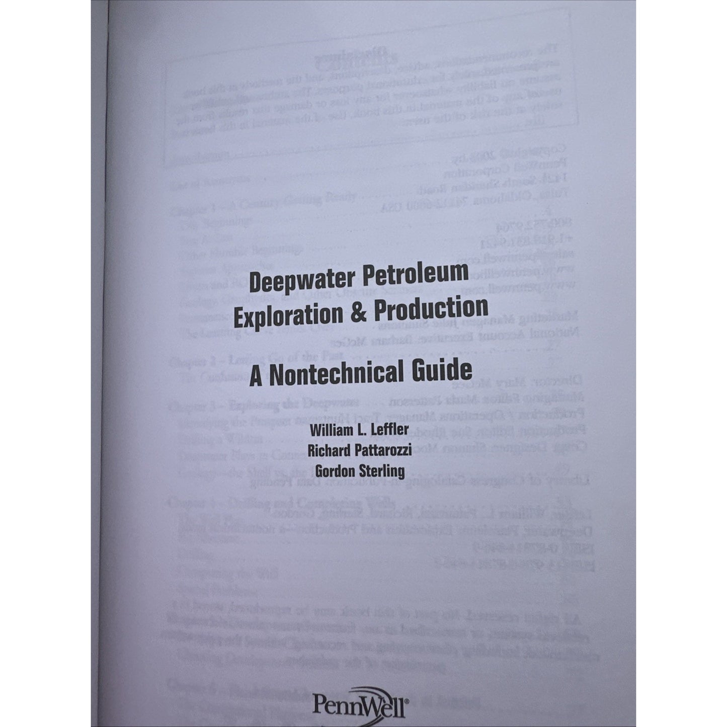 Deepwater Petroleum Exploration & Production: A Nontechnical Guide -excellent