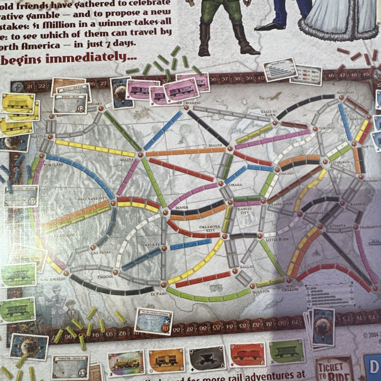 Ticket To Ride Days Of Wonder Alan R Moon Complete Board Game BNIB Sealed