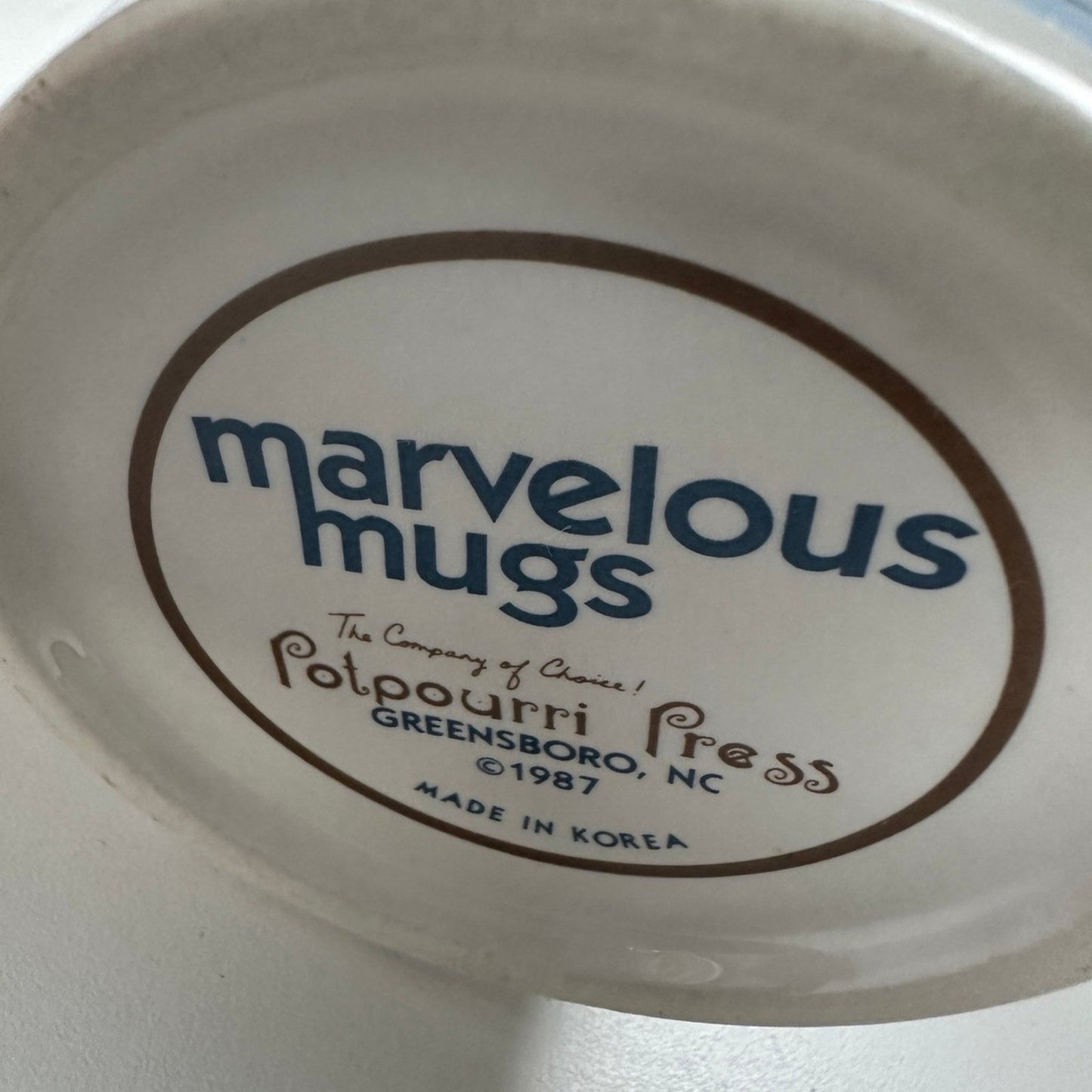 Holiday Mug Potpourri Press Christmas 2 Pc Set Coffee Tea Cup Vintage 1980’s