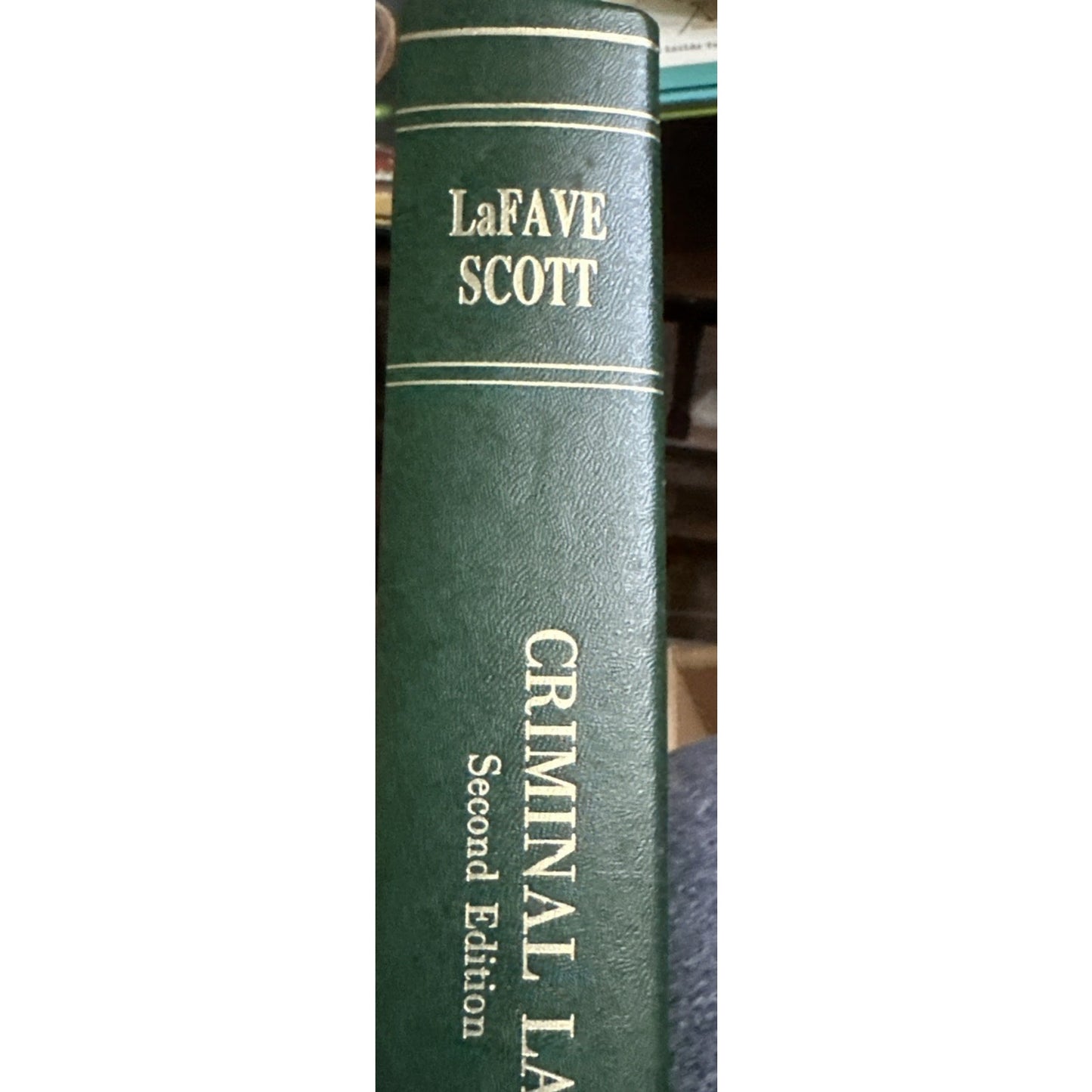 Criminal Law Second Edition Hornbook Series