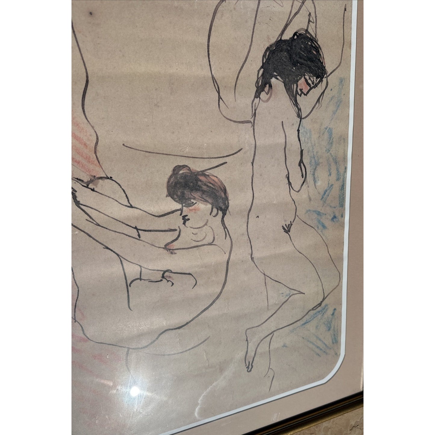 Pablo Picasso - 1902 Deux femmes nues sketch Copy