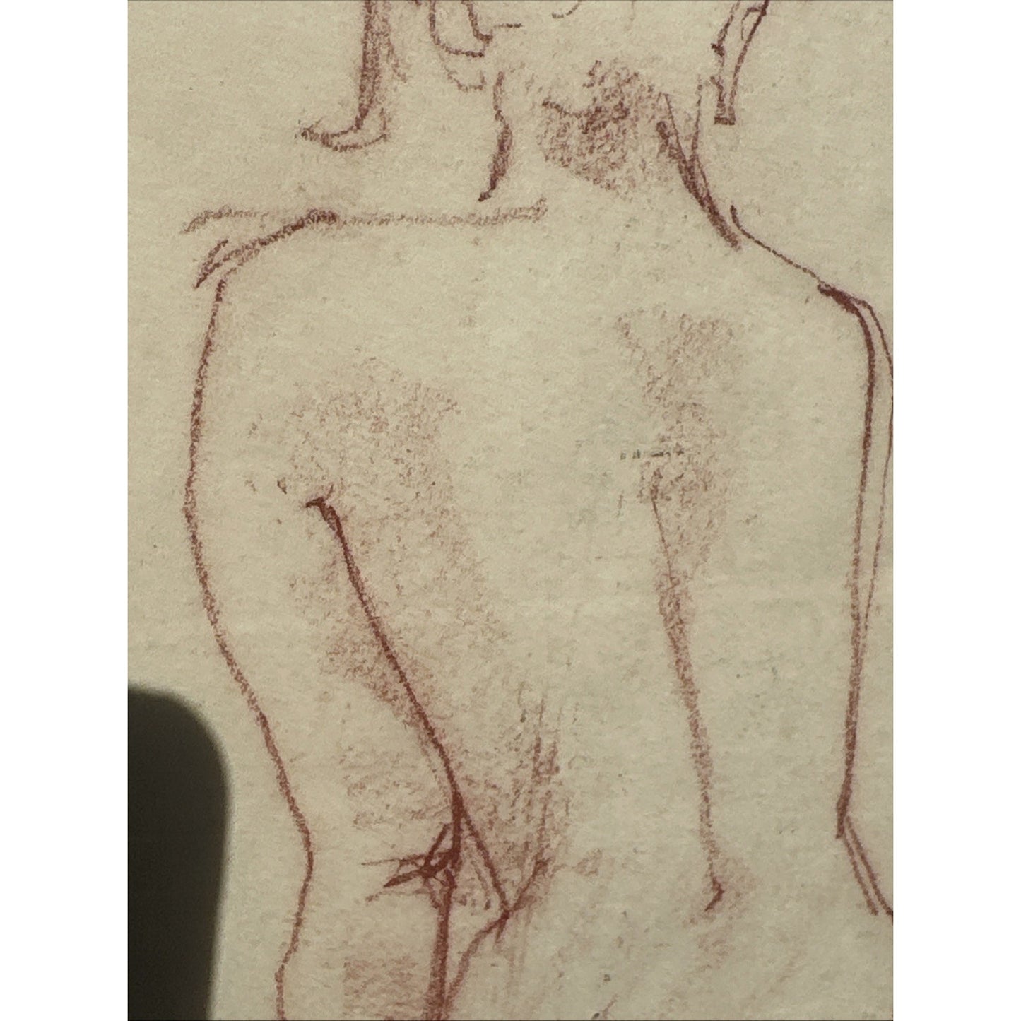 Mcm Original Sketch Still Life Nude Signed J Whay? Rare One Of A Kind