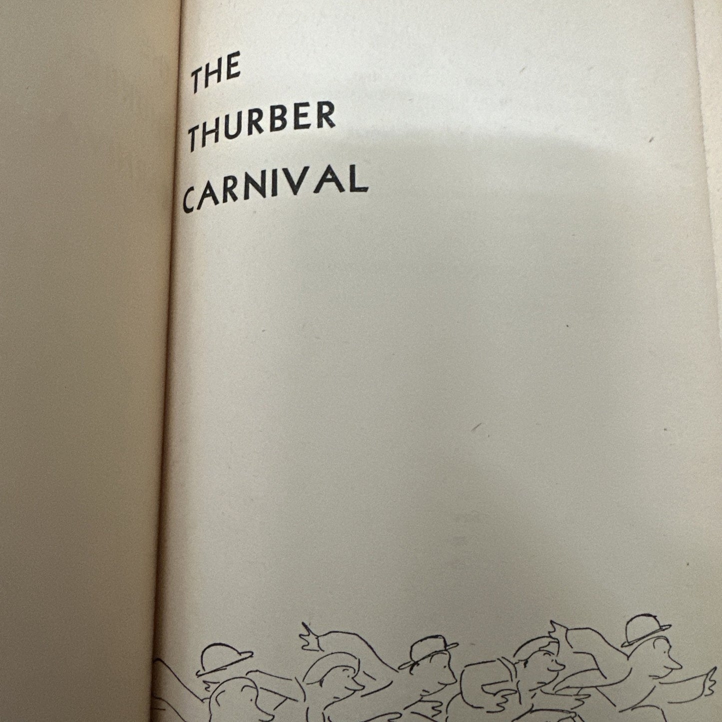 The Thurber Carnival by James Thurber-1945-HC DJ Humor Illustrated