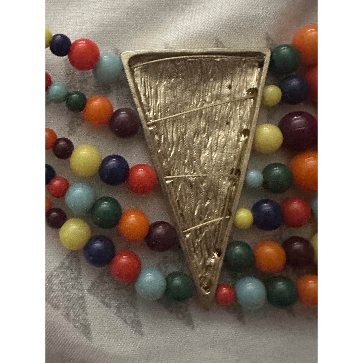Estate jewerly necklace Multi-strand 5 strand beaded rare find one of a kind