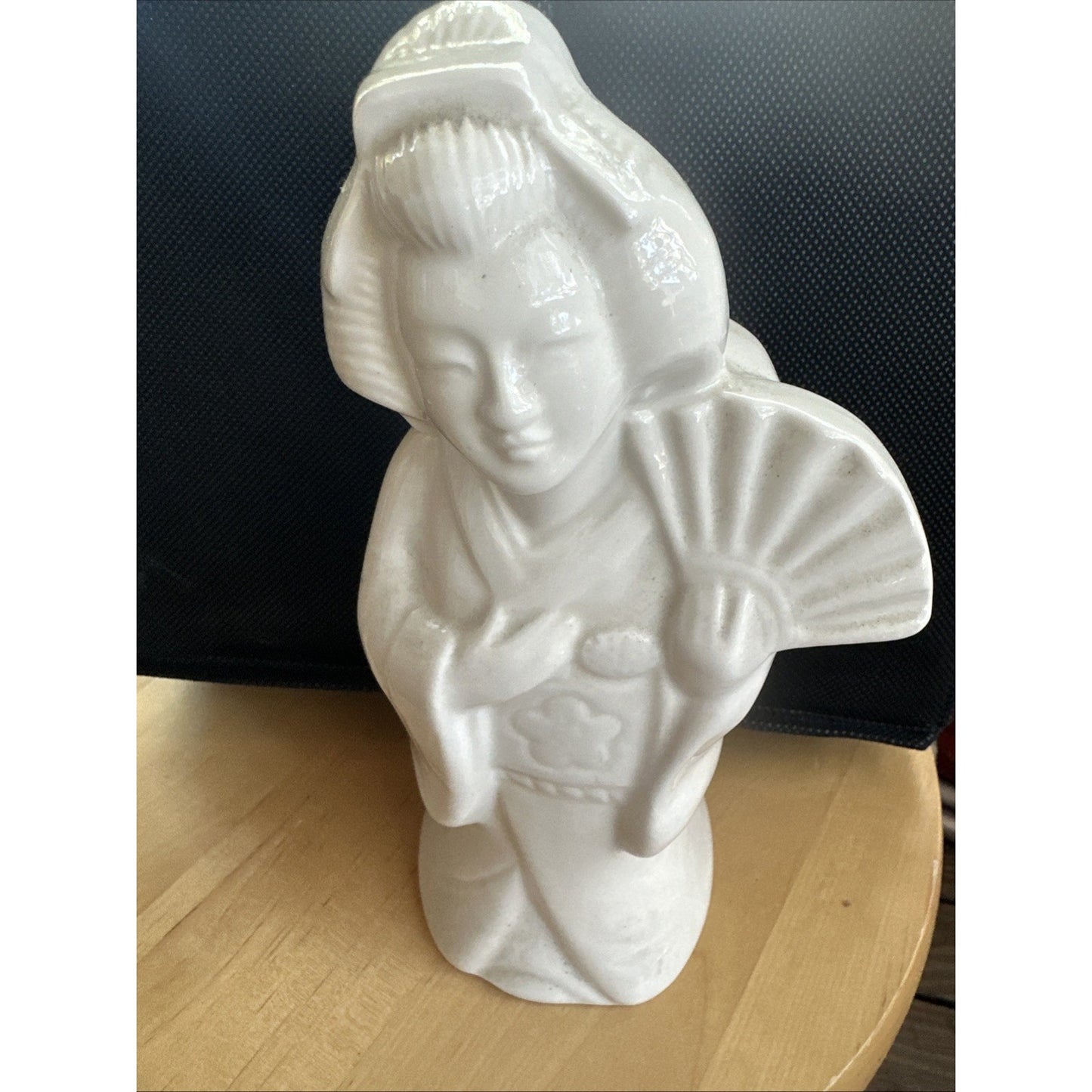 Retro Ceramic White Geisha Tiki Mug Asian Figurine Cocktail Vintage