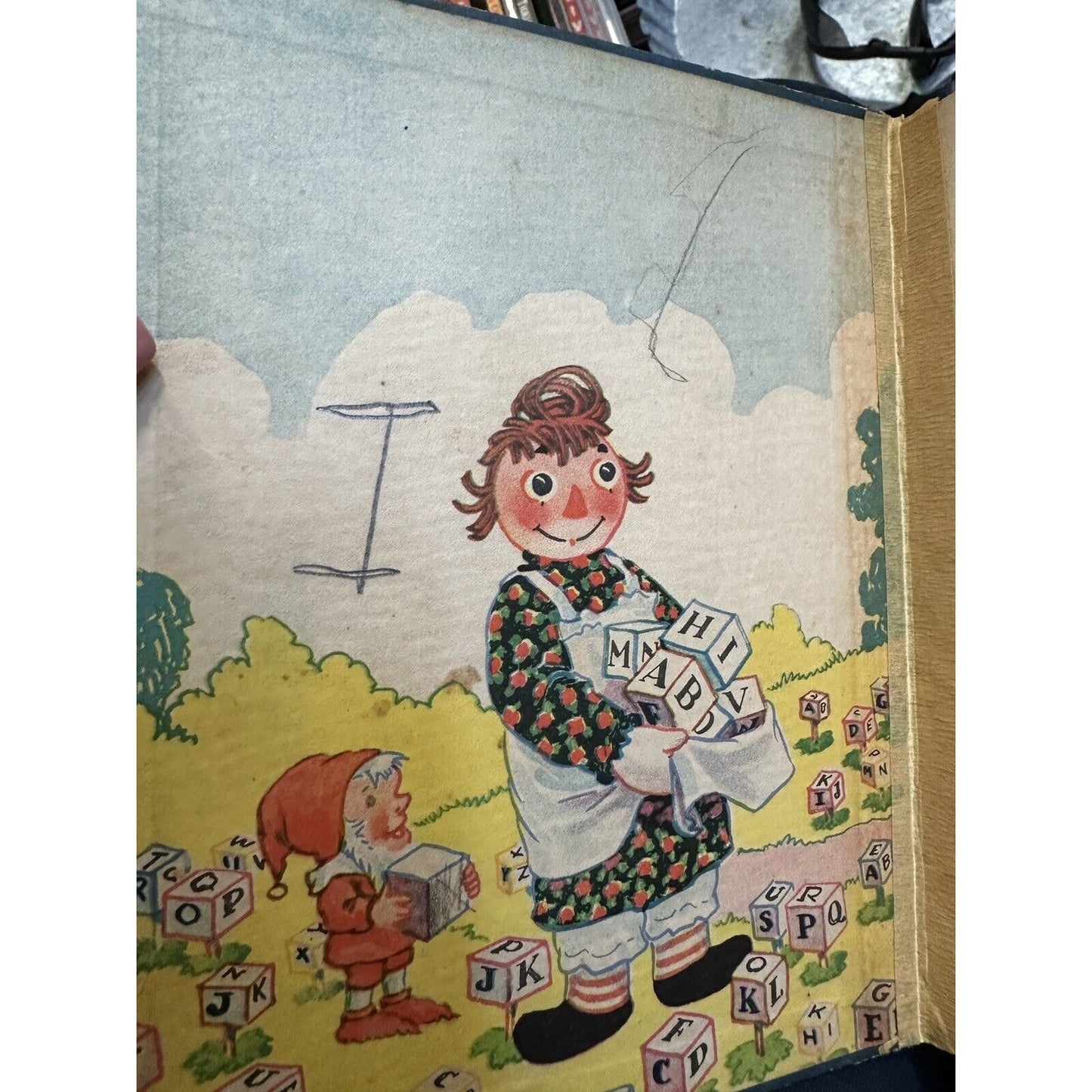 Raggedy Ann's Alphabet Book (1925) Vintage Hardcover First edition