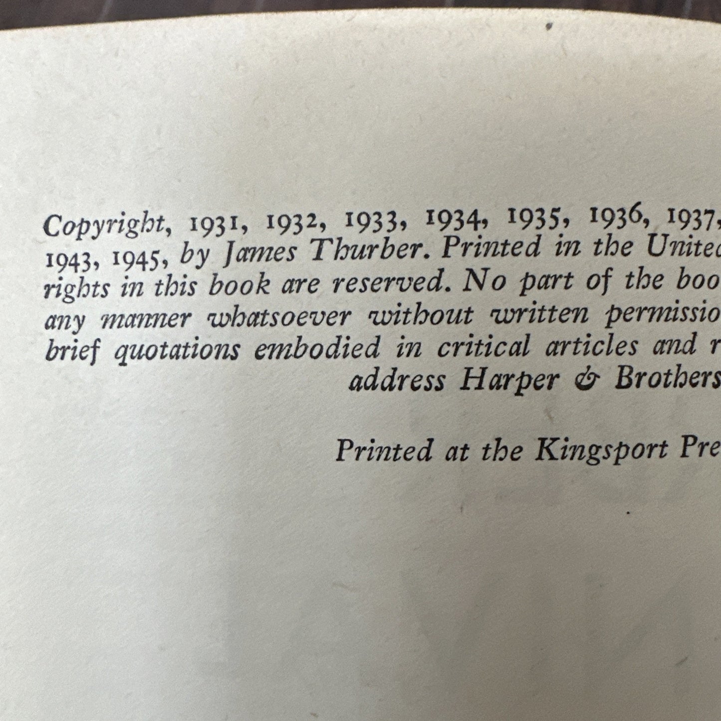 The Thurber Carnival by James Thurber-1945-HC DJ Humor Illustrated
