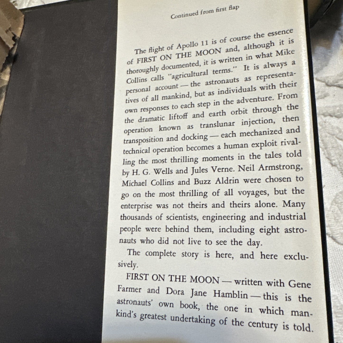 First on the Moon The Astronauts' Own Story Neil Armstrong (BC Edition HC)