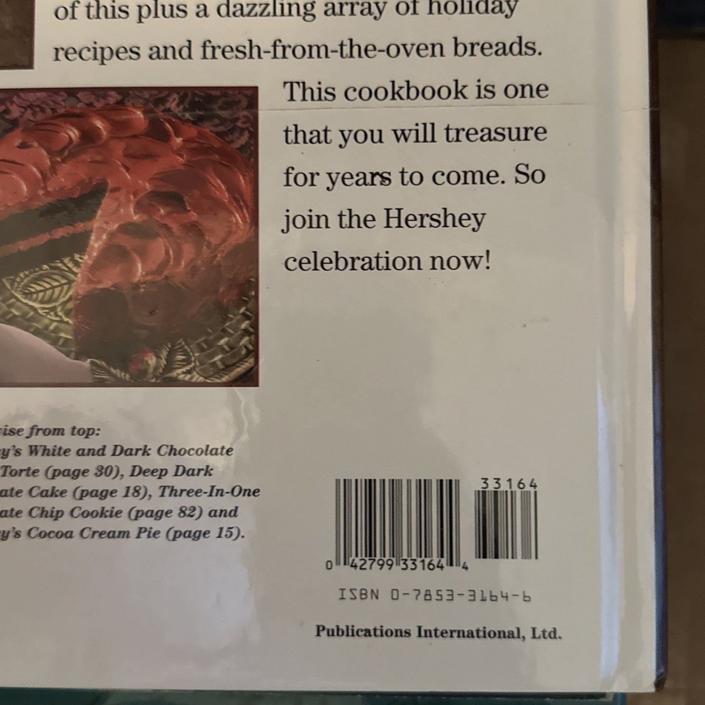 HERSHEY 100TH ANNIVERSARY RECIPE BOOK 1994